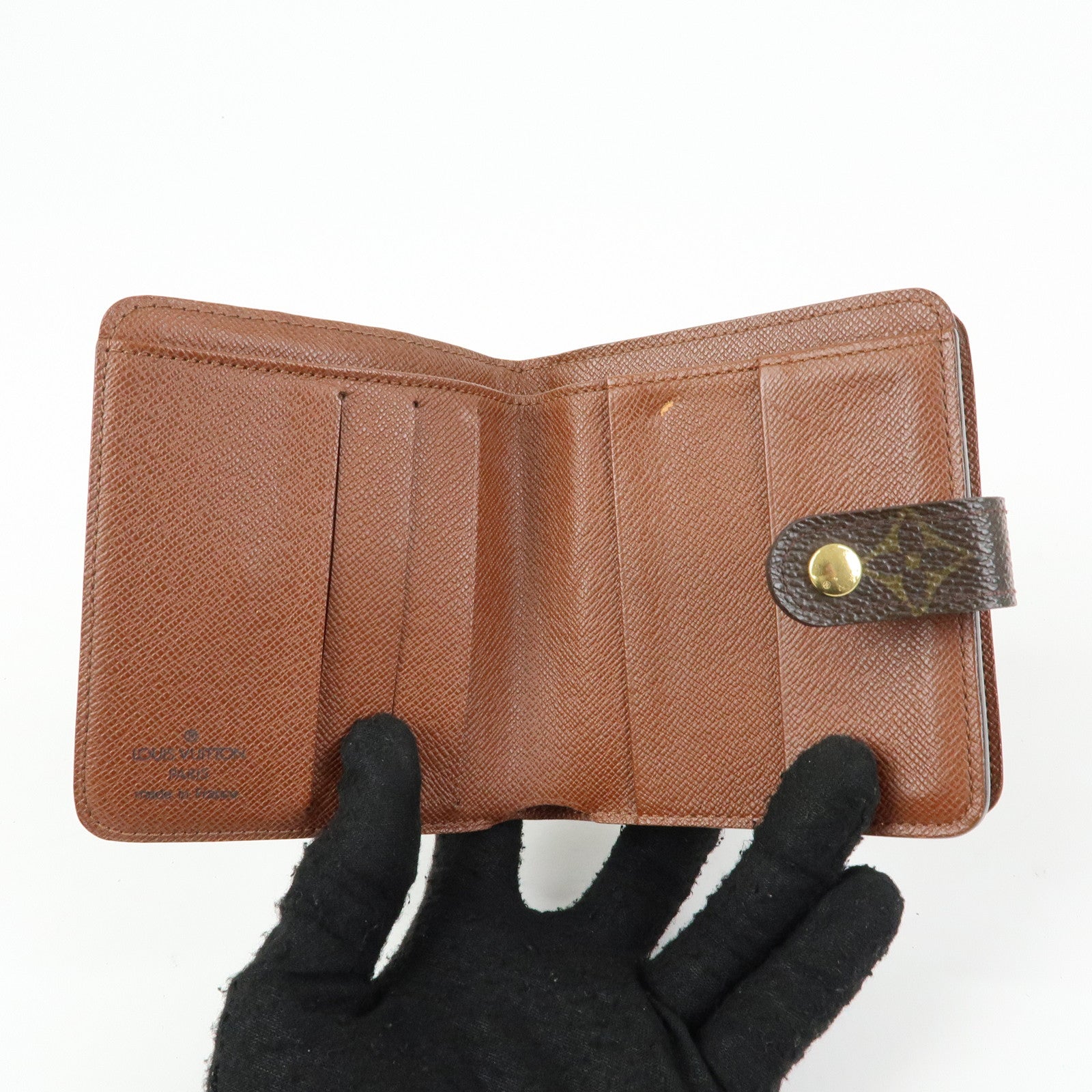 Louis Vuitton Monogram Compact Zippy Bi-fold Wallet Brown M61667