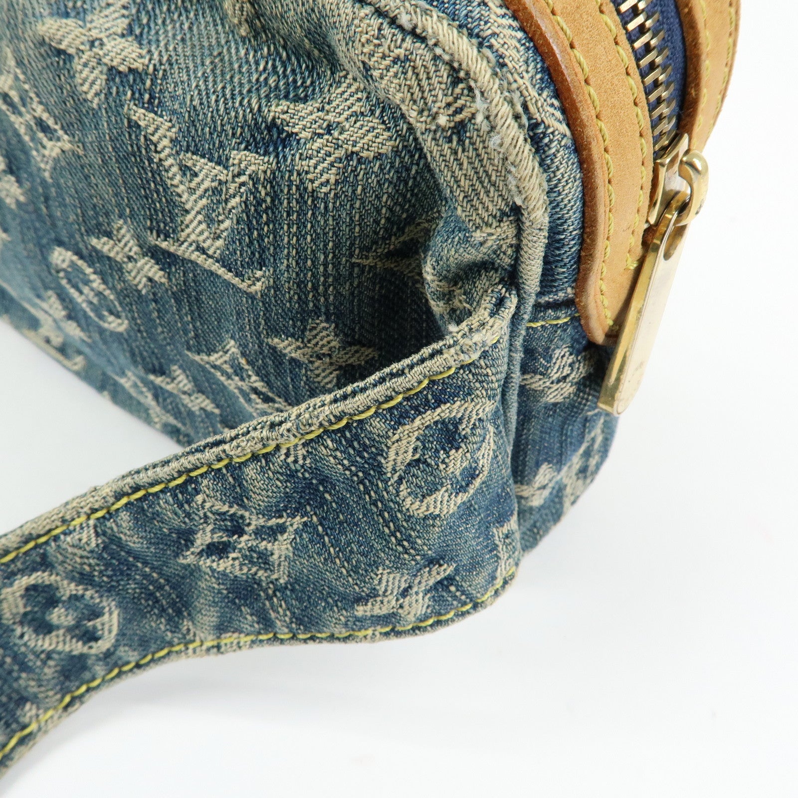 Louis Vuitton Monogram Denim Bum Bag Waist Bag Blue M95347