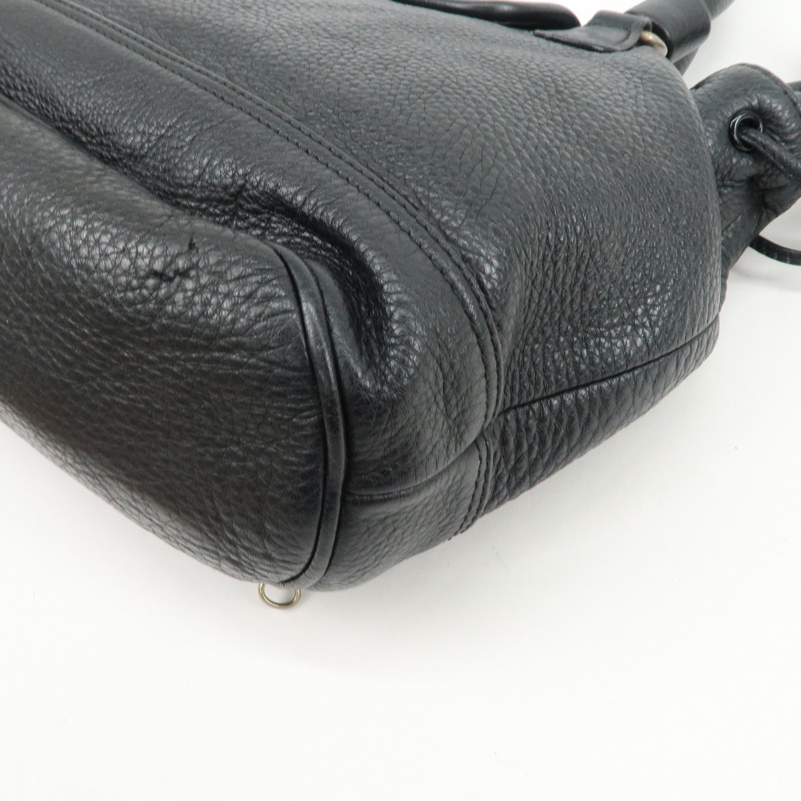 Chloe See By Chloe Cherry Leather 2Way Bag Hand Bag Black