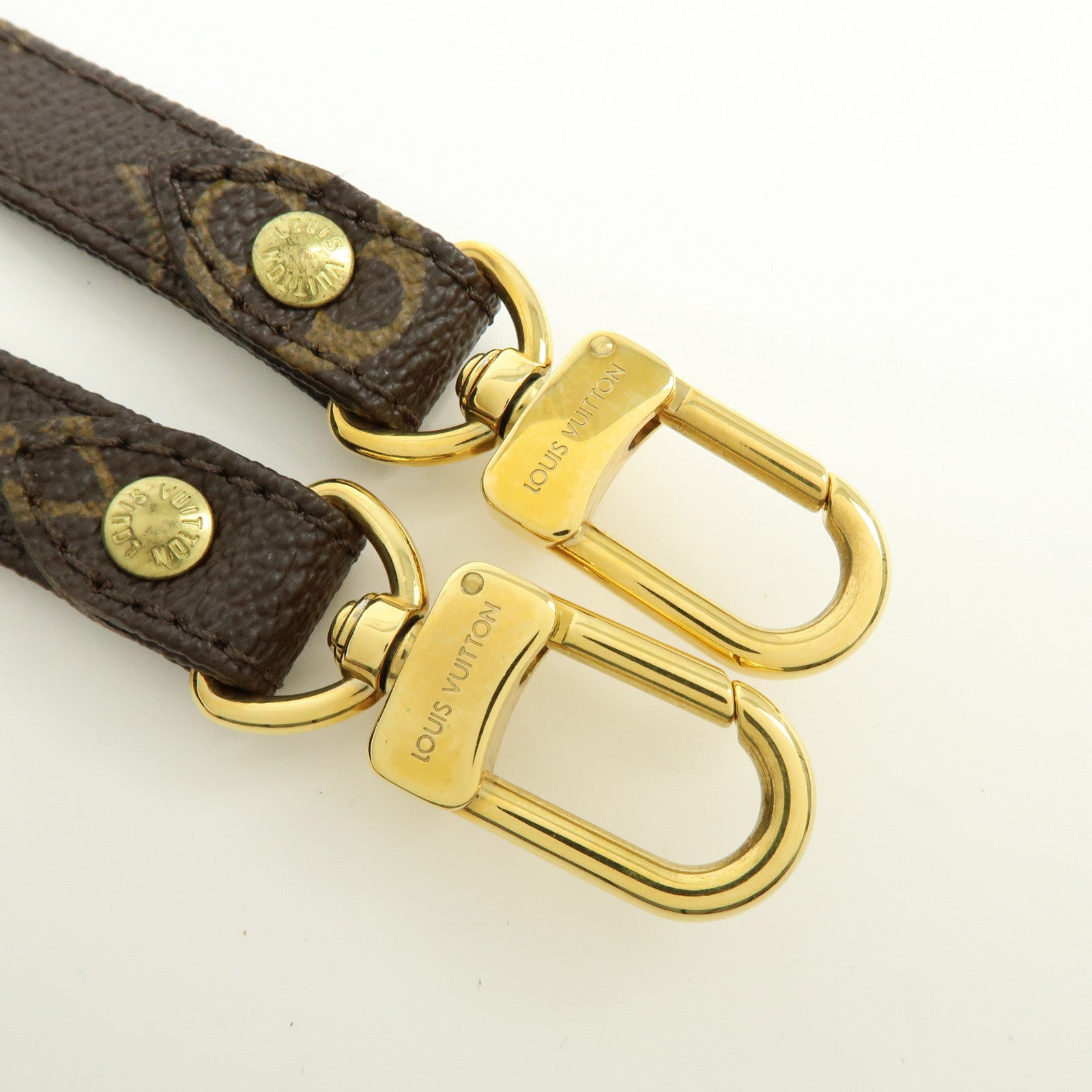 Louis Vuitton Monogram Adjustable Shoulder Strap Brown 120cm J52315