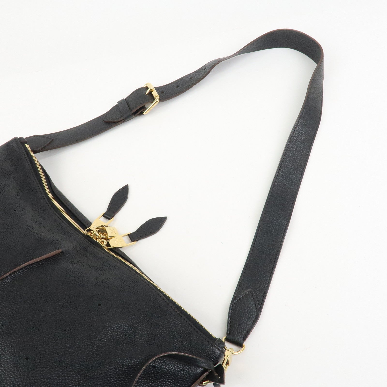 Louis Vuitton Monogram Mahina Leather 2Way Shoulder Bag Noir M93987