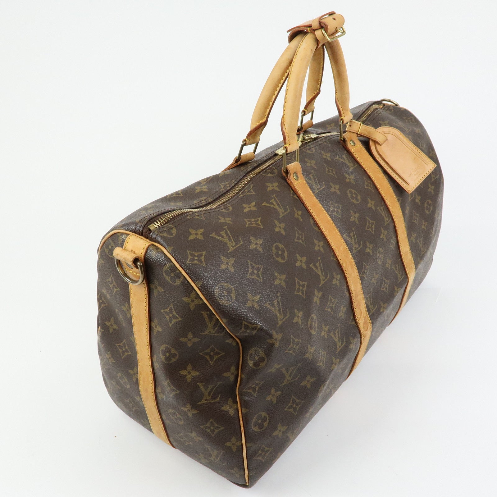 Louis Vuitton Monogram Keep All Bandouliere 50 Boston Bag M41416