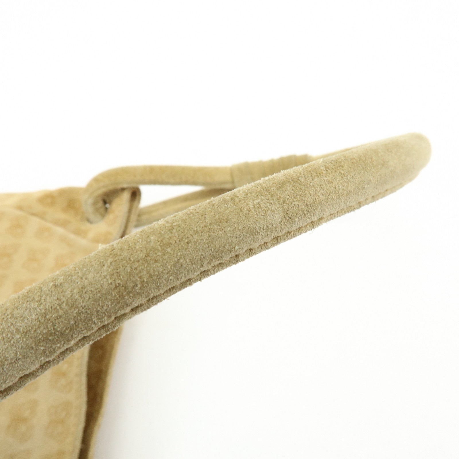 BOTTEGA VENETA Suede Butterfly Shoulder Bag Hand Bag Beige