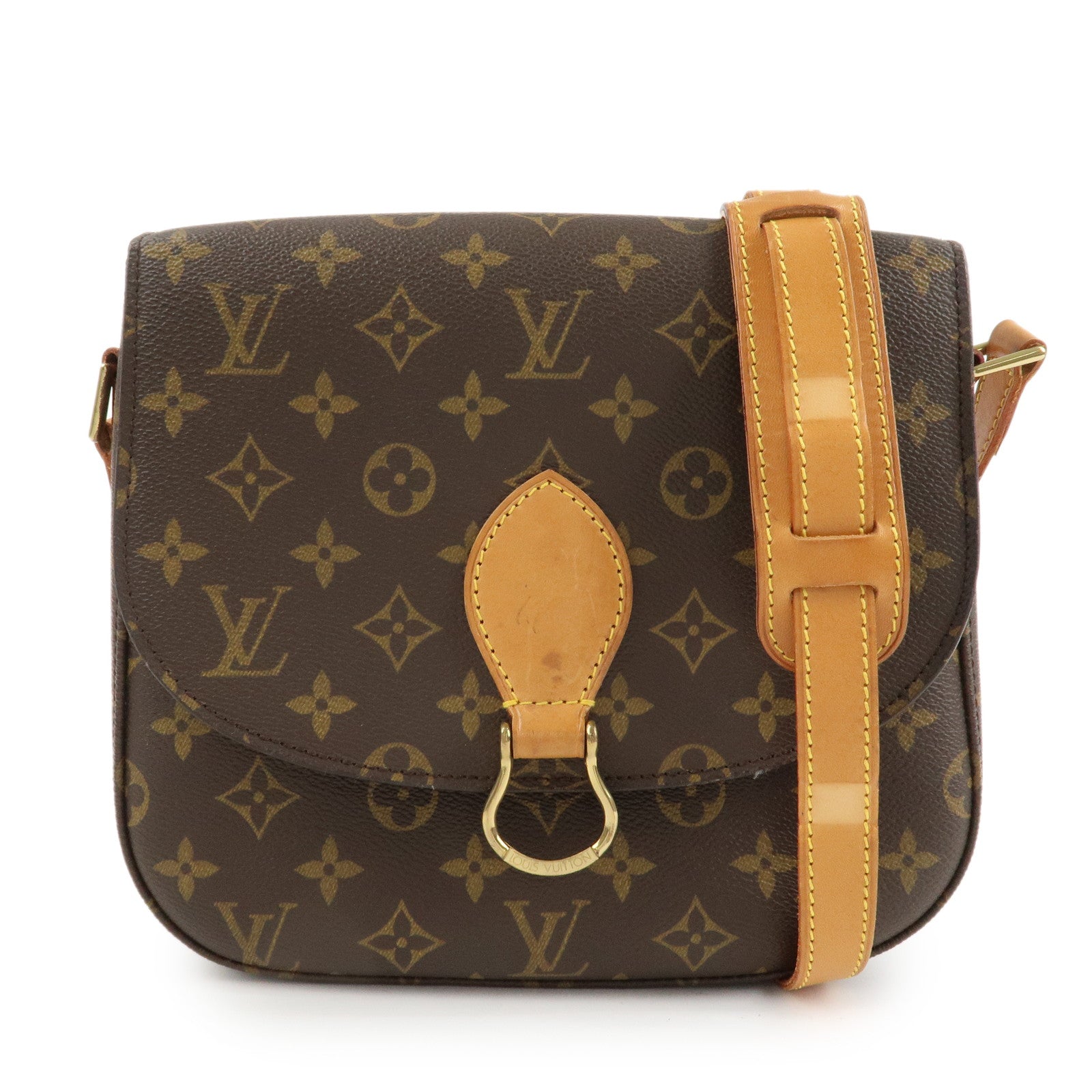 Louis Vuitton Monogram Saint Cloud GM Shoulder Bag Brown M51242 Used