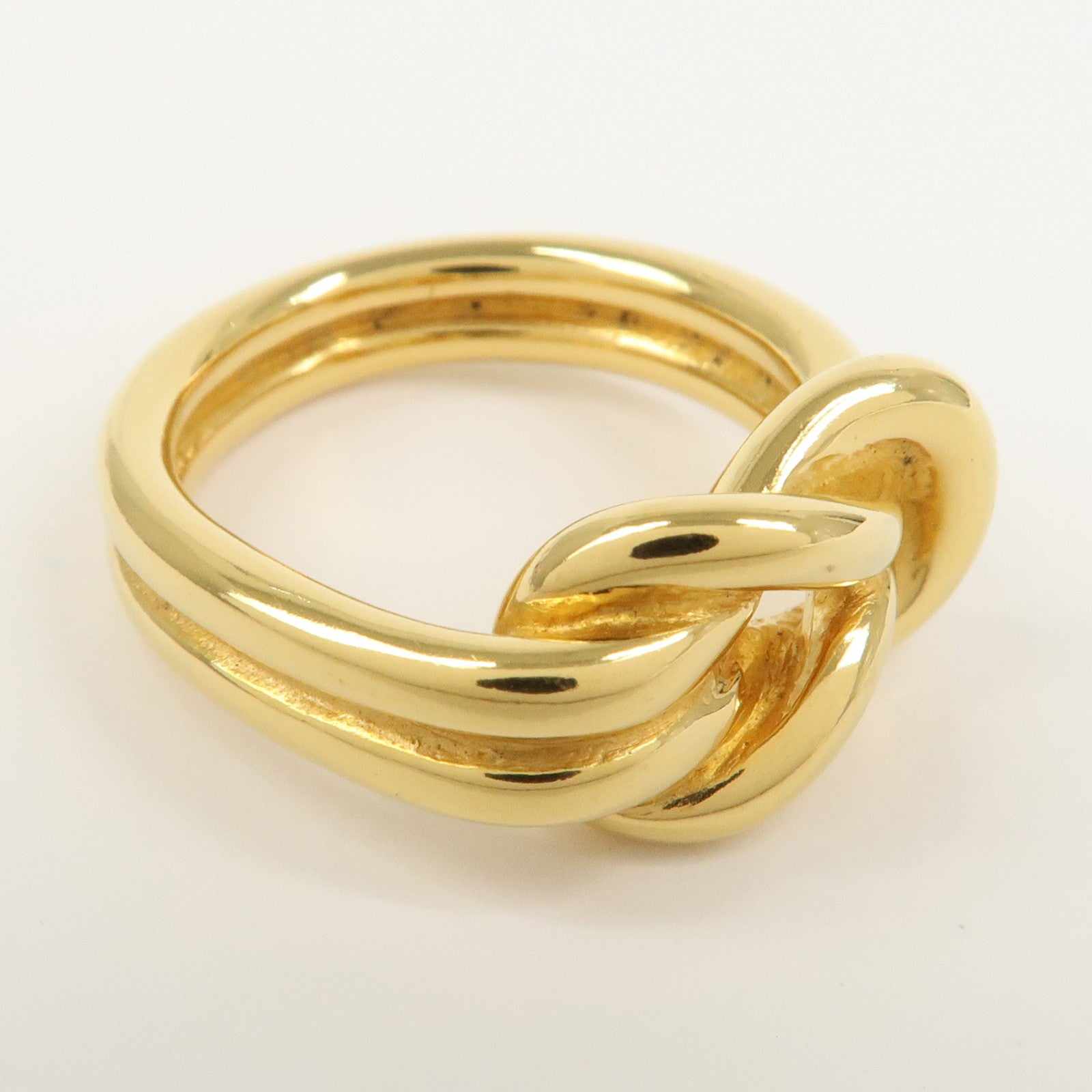 HERMES Atame Metal Scarf Ring Scarf Charm Gold