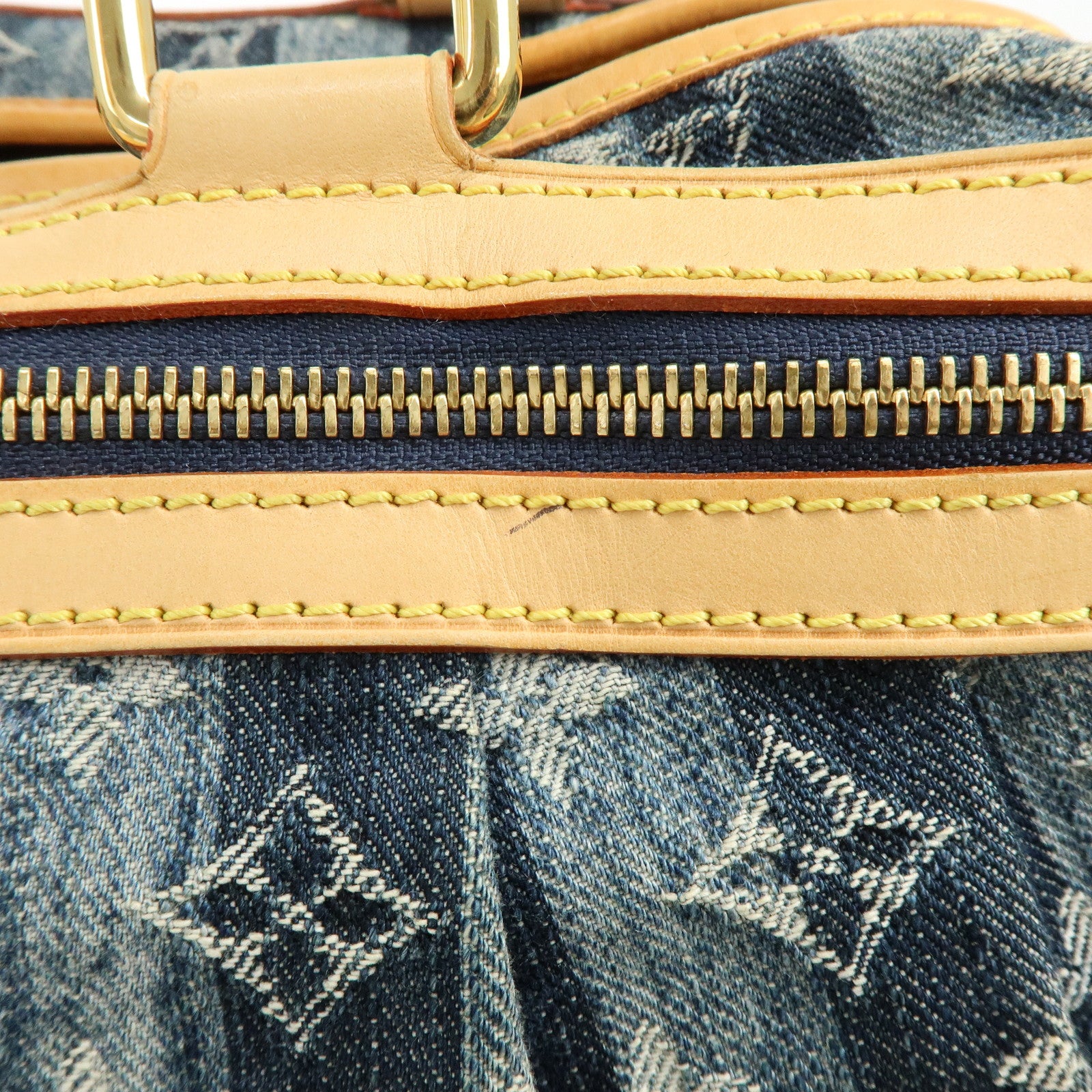 Louis Vuitton Monogram Denim Cabas Raye GM 2Way Hand Bag M95336