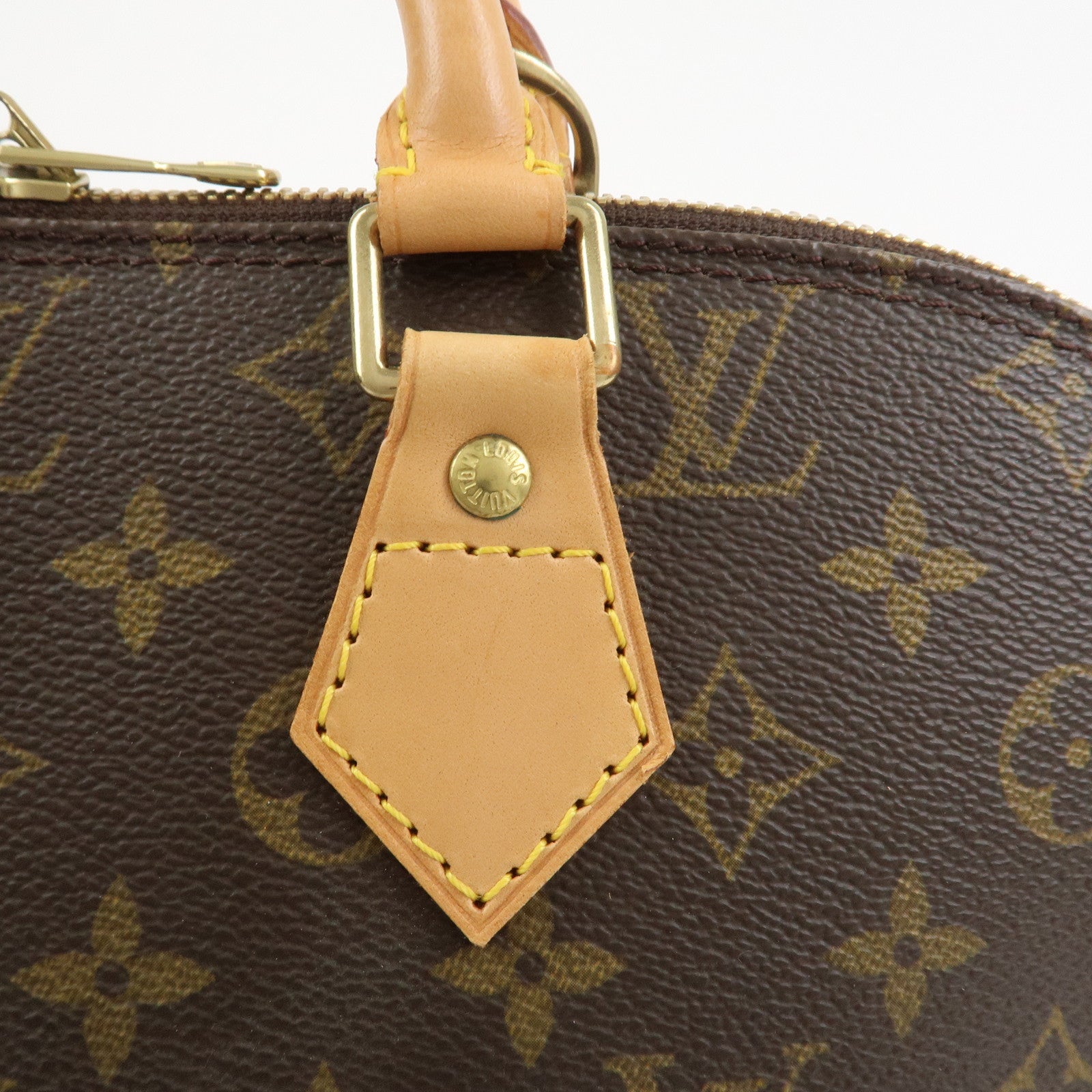Louis Vuitton Monogram Alma Hand Bag Brown M51130