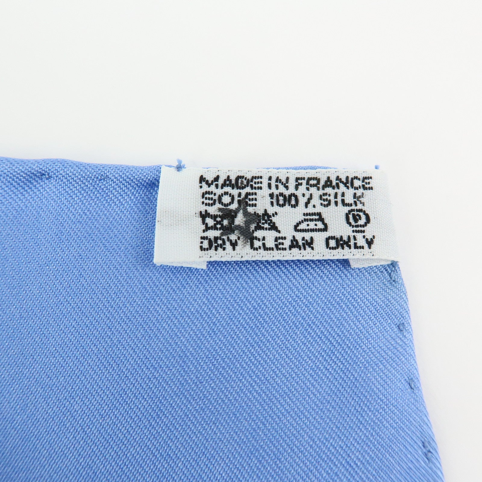 HERMES Carre 90 Silk 100% Scarf  L'AIR MARIN Ship Print Blue Ivory