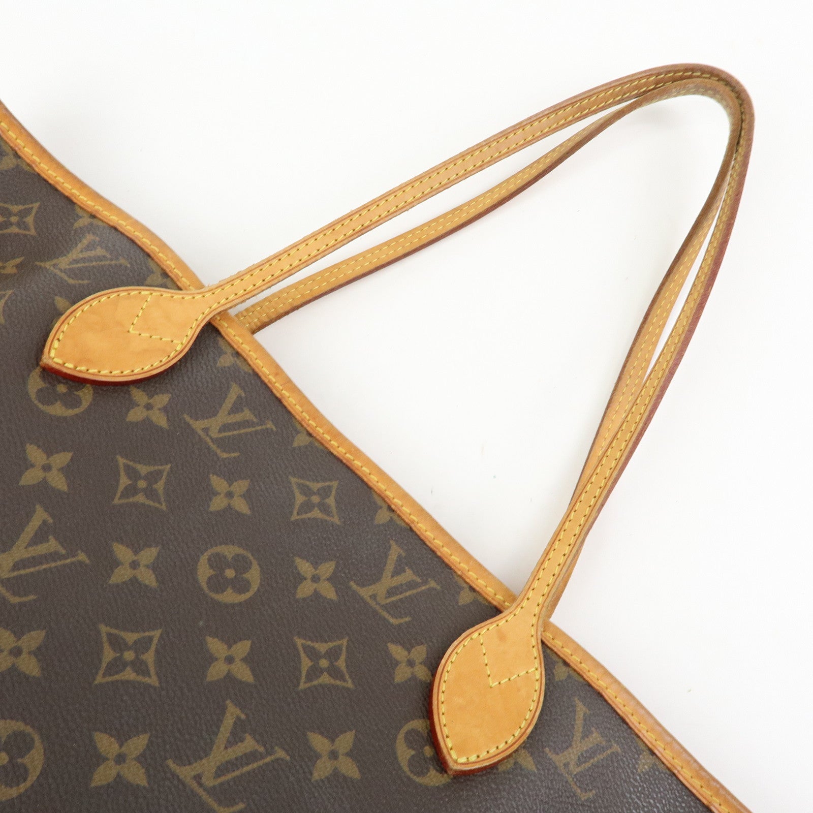 Louis Vuitton Monogram Neverfull MM Tote Shoulder Bag Brown M40156