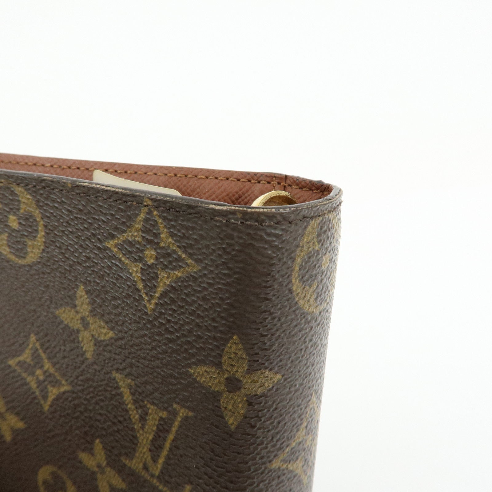 Louis Vuitton Monogram Agenda MM Planner Cover Brown R20105