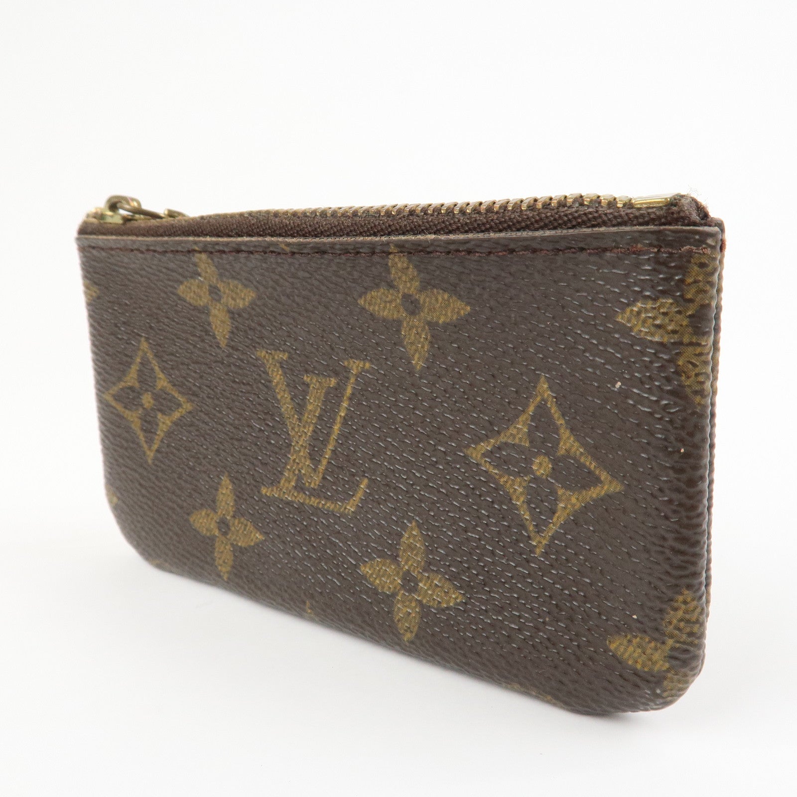 Louis Vuitton Monogram Pochette Cles Coin Case Key Case  M62650