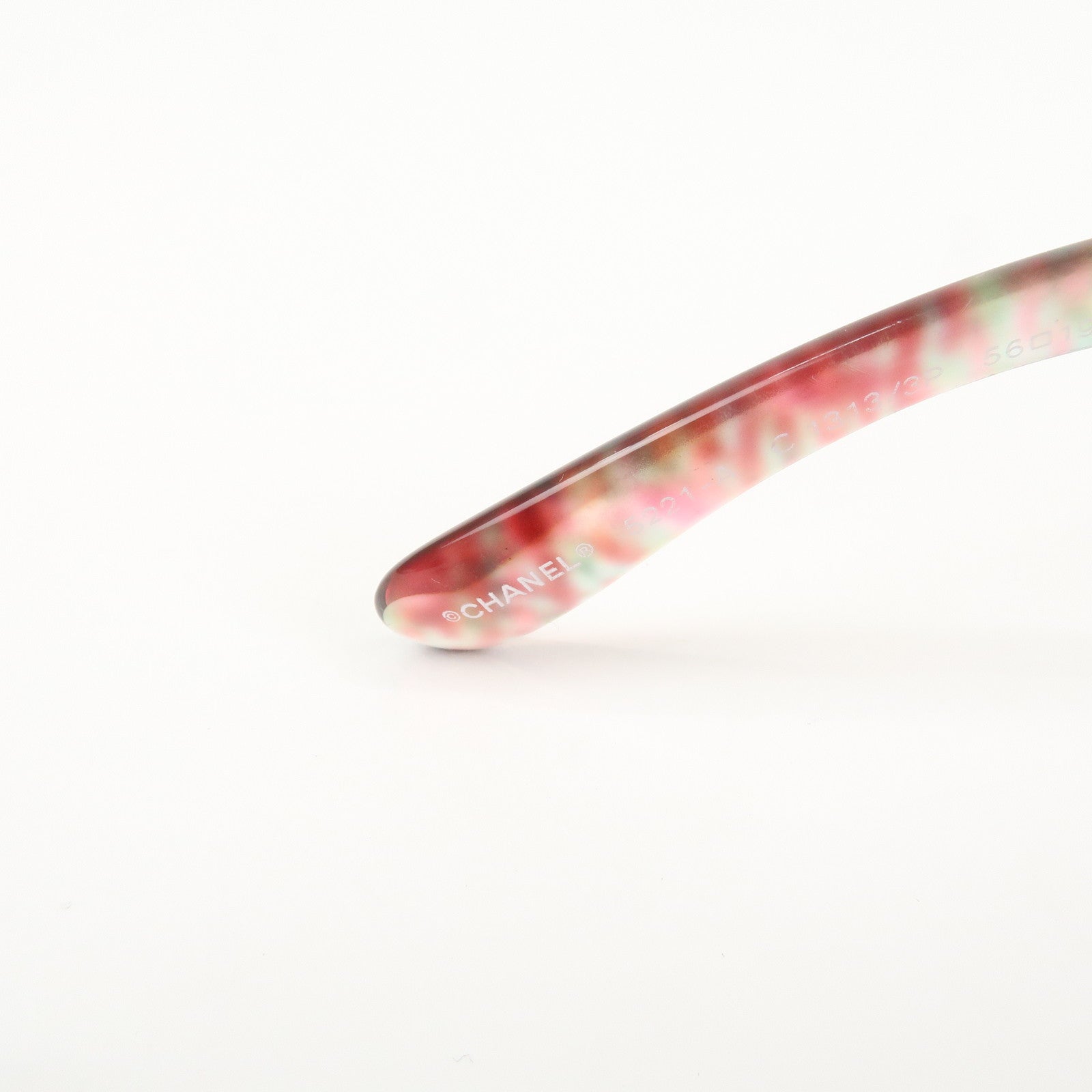 CHANEL COCO Mark Plastic Sunglasses 56□19 Multicolor 5221-A Used