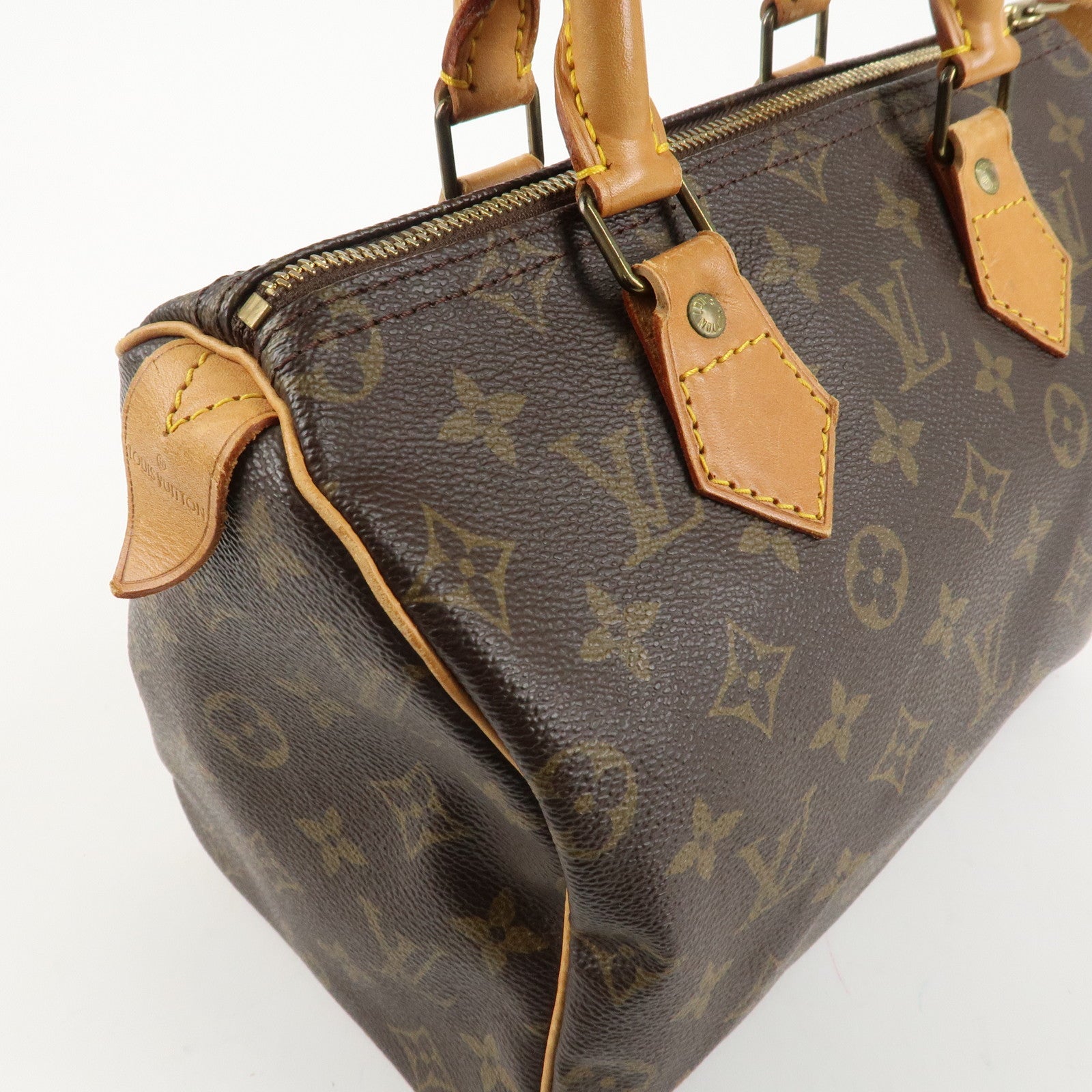 Louis Vuitton Monogram Speedy 25 Hand Bag Boston Bag M41528 Used