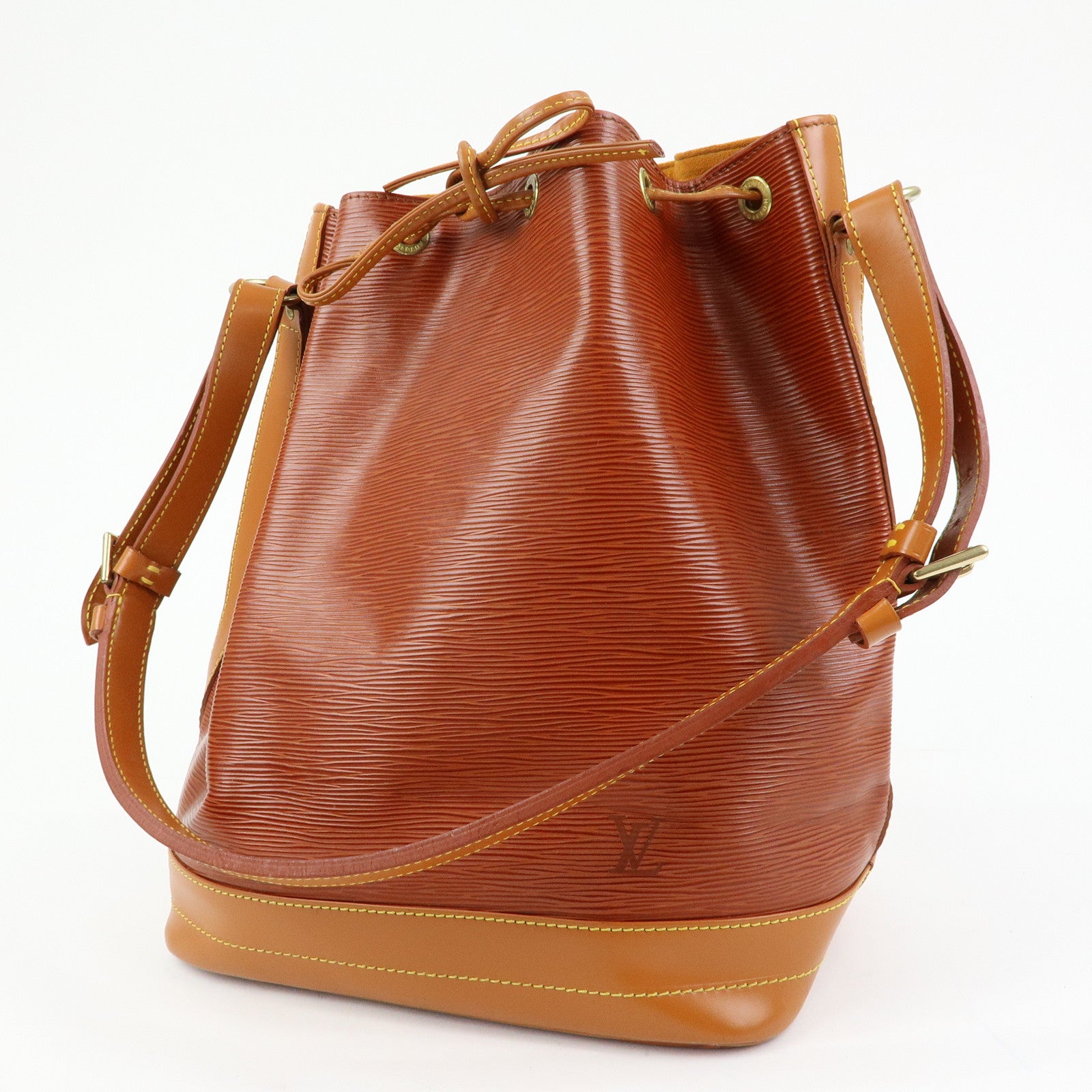 Louis Vuitton Epi Noe Bi-Color Shoulder Bag Kenya Brown M44028