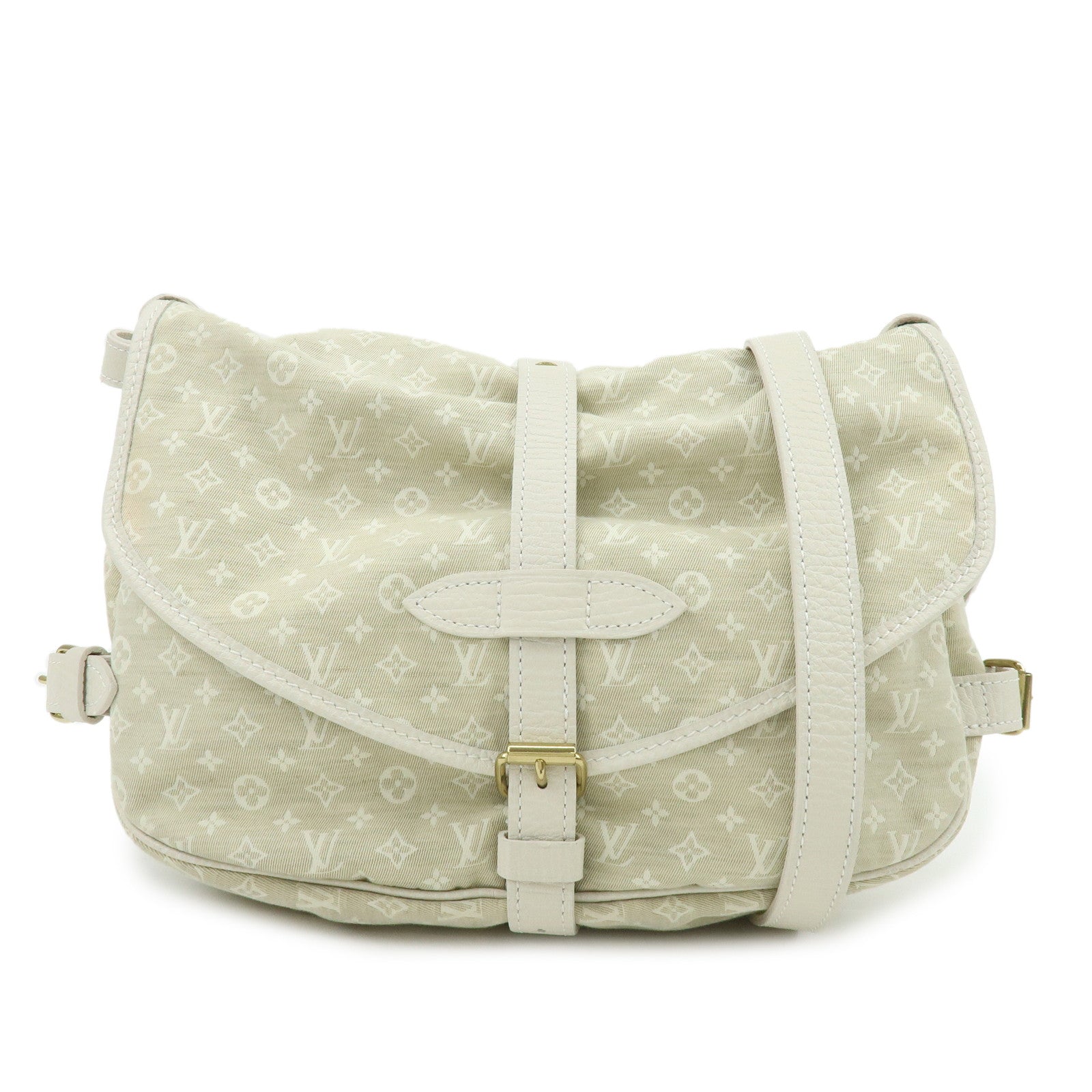 Louis Vuitton Monogram Mini Lin Saumur 30 Shoulder Bag Dune M95314