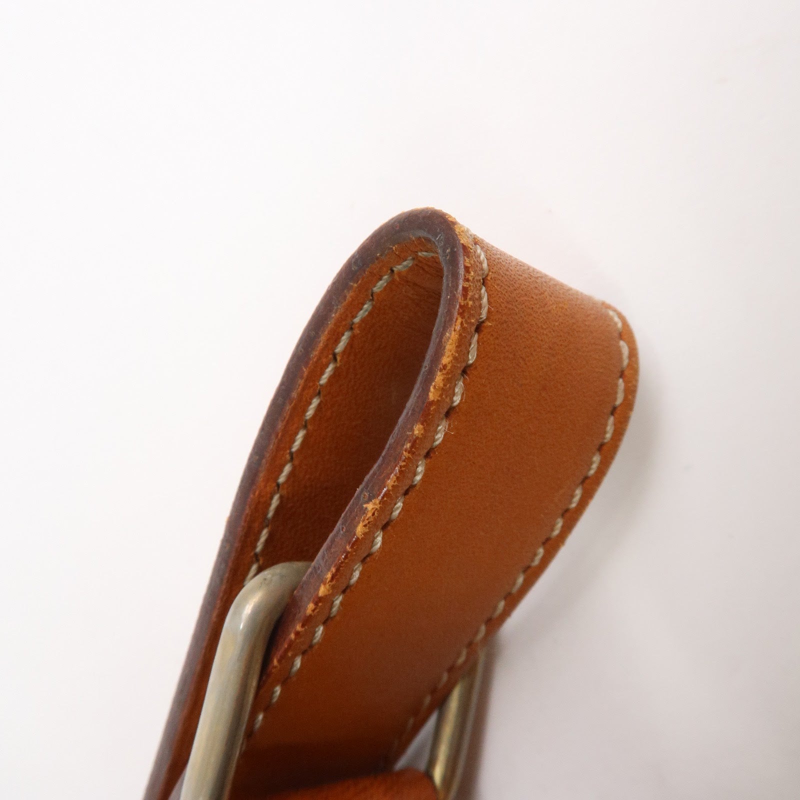 CELINE Macadam PVC Leather Drawstring Shoulder Bag Brown