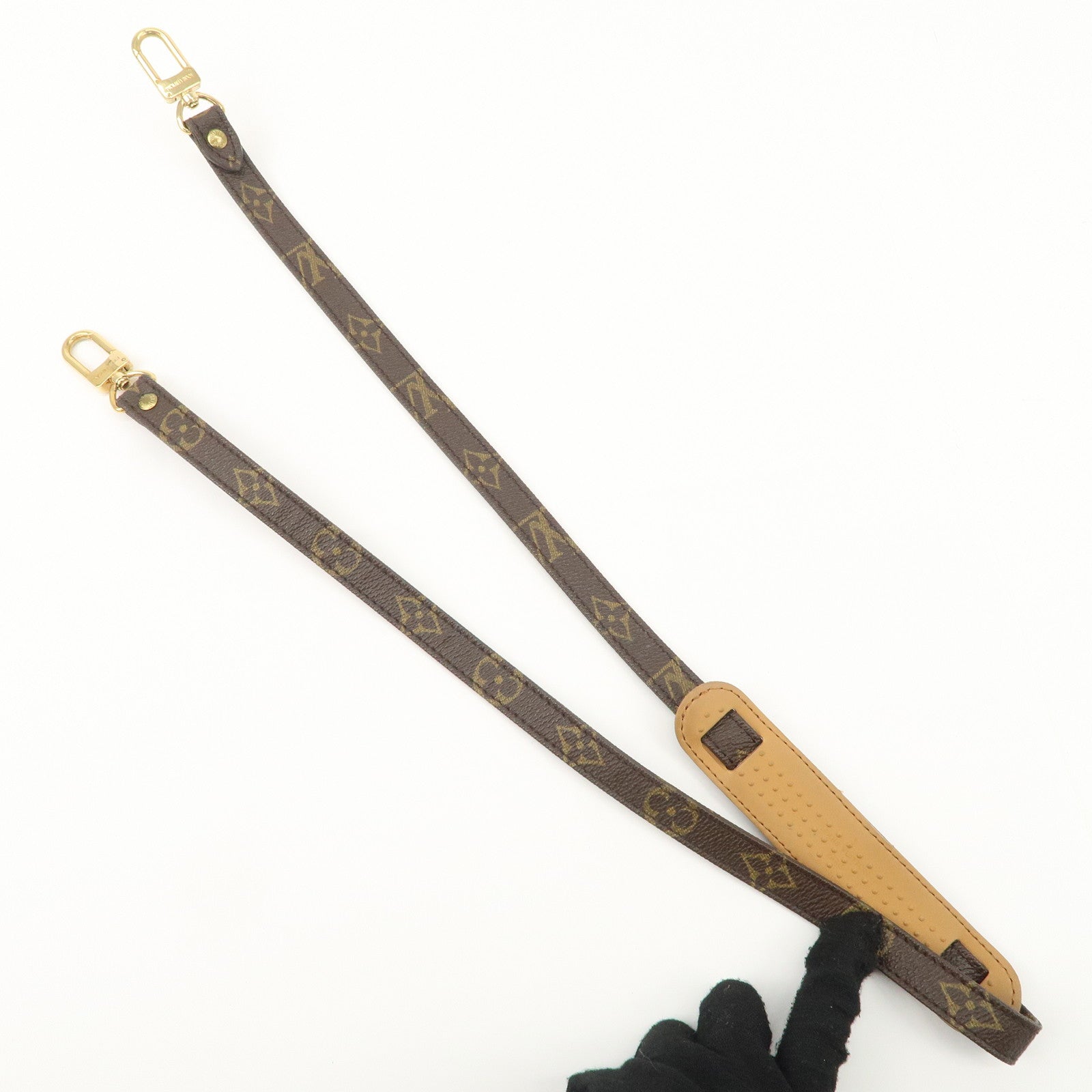 Louis Vuitton Monogram Leather Shoulder Strap 100cm J75011 Used