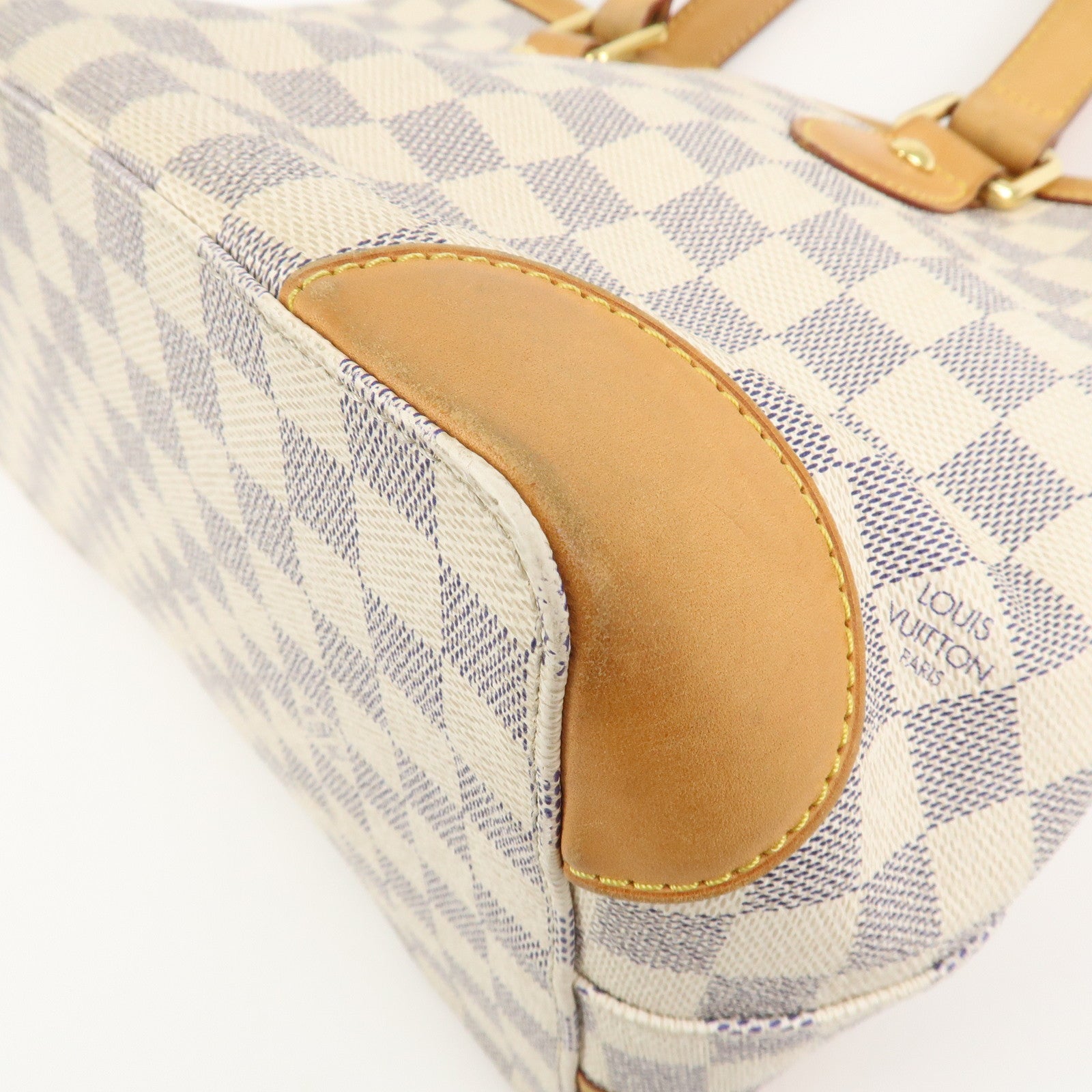 Louis Vuitton Damier Azur Hampstead PM Hand Bag Ivory N51207