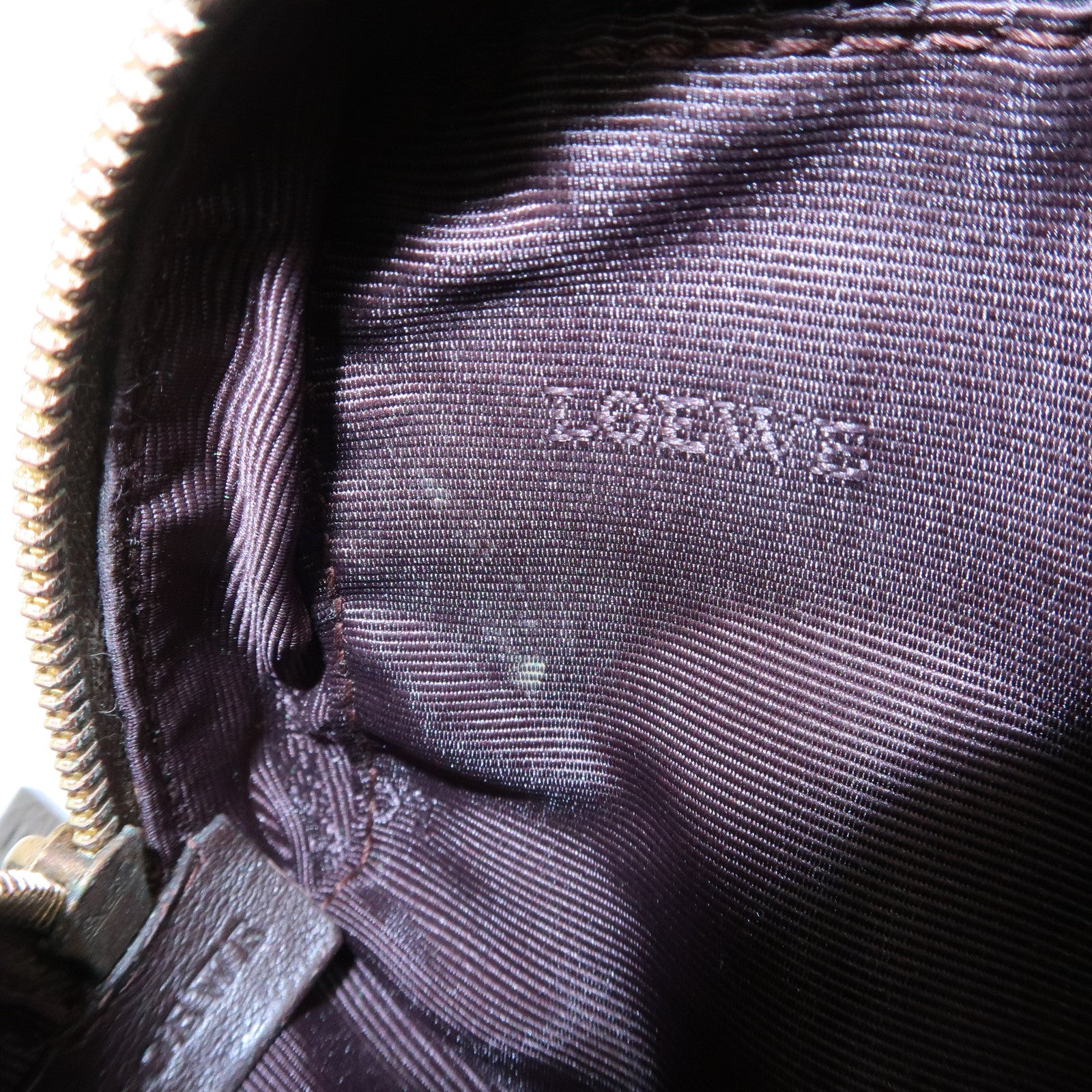 LOEWE Anagram Leather Micro Mini Amazona 2Way Shoulder Bag Brown