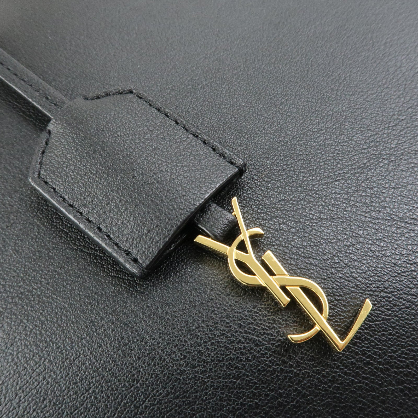 SAINT LAURENT PARIS Shopping Bag EAST WEST Tote Bag Black 600281