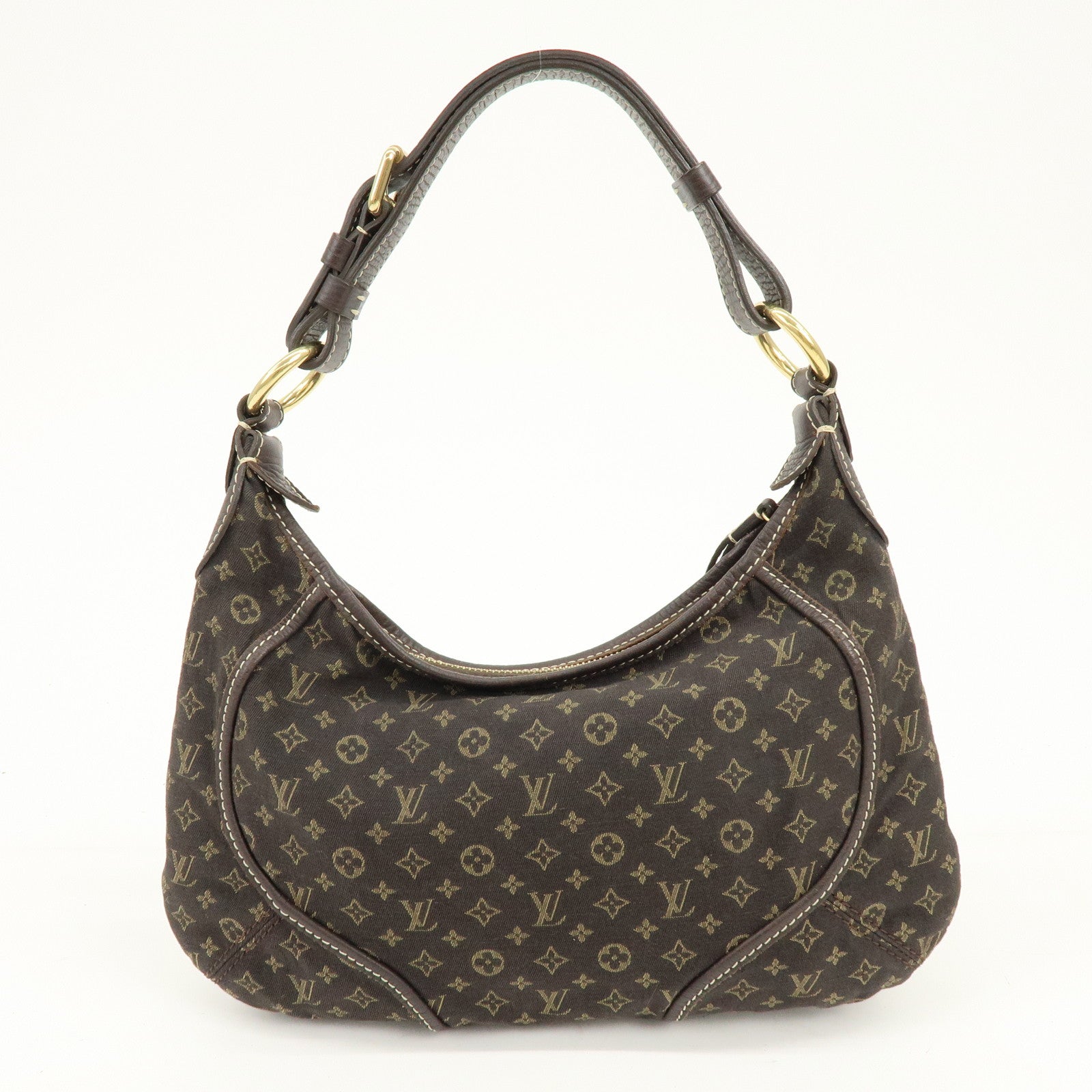 Louis Vuitton Monogram Mini Lin Manon PM Shoulder Bag Ebene M95621