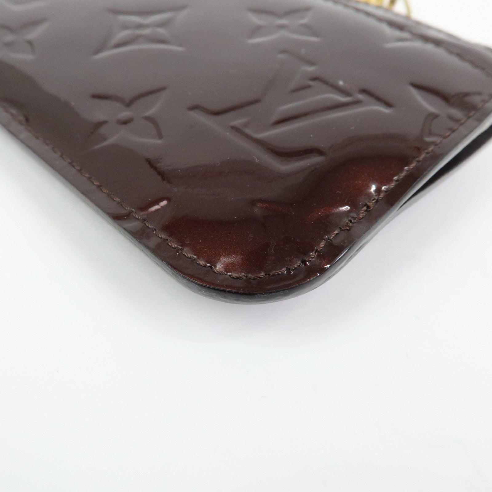 Louis Vuitton Vernis Pochette Cles NM Coin Case Amarante M93557