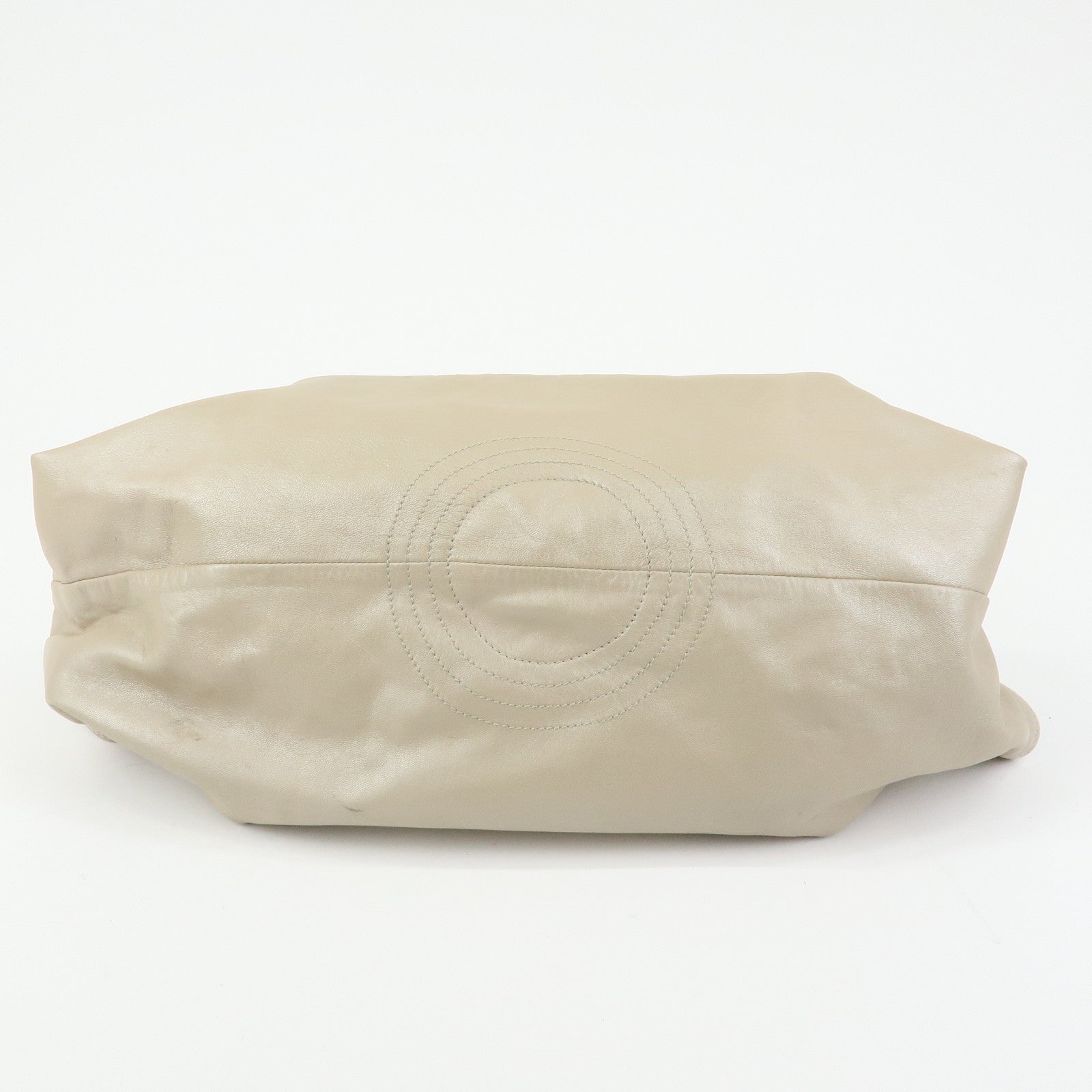 LOEWE Anagram Nappa Aire Leather Hand Bag Shoulder Bag Beige