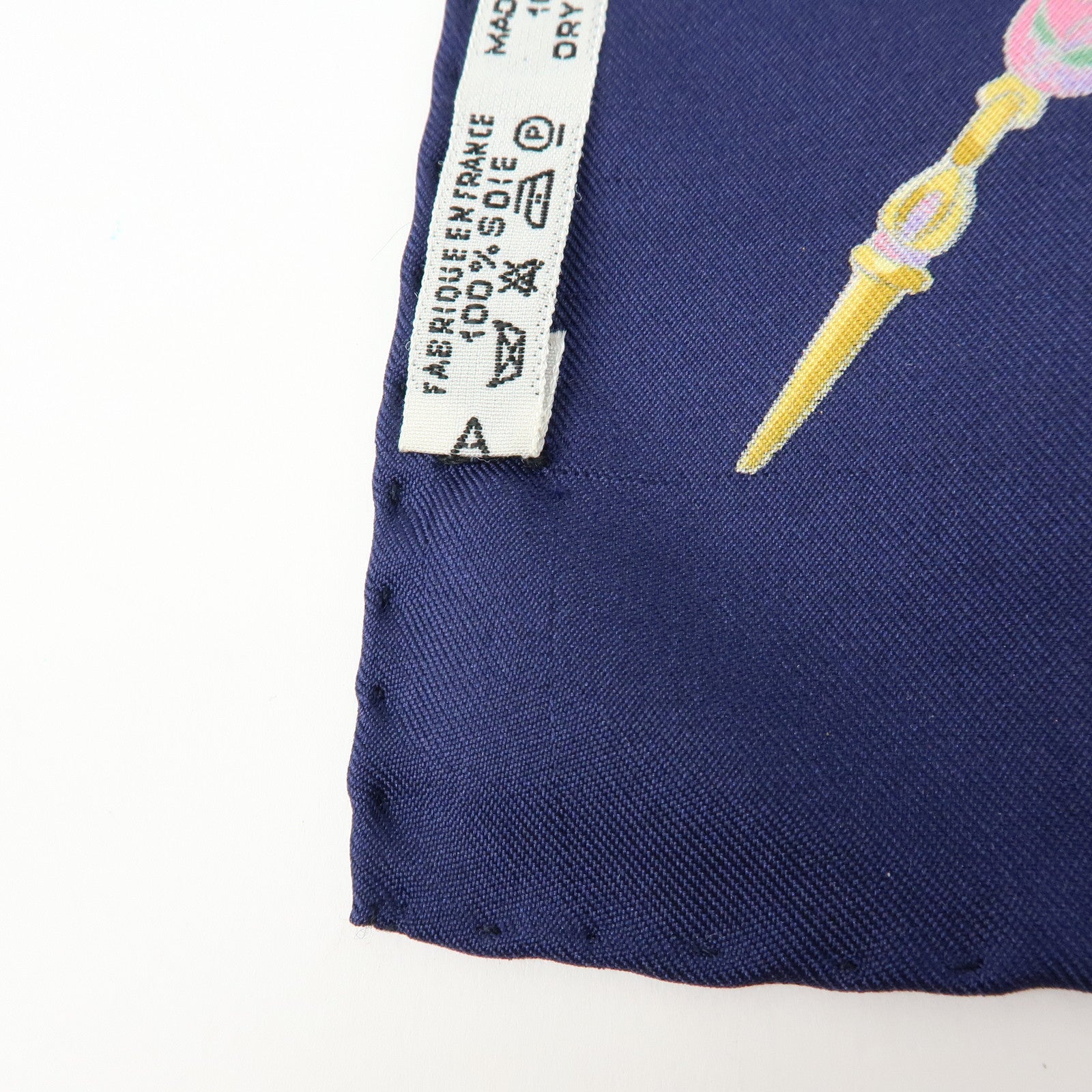 HERMES Carre90 Silk100% Scarf Parmi Les Fleurs Je Compte Les Heures