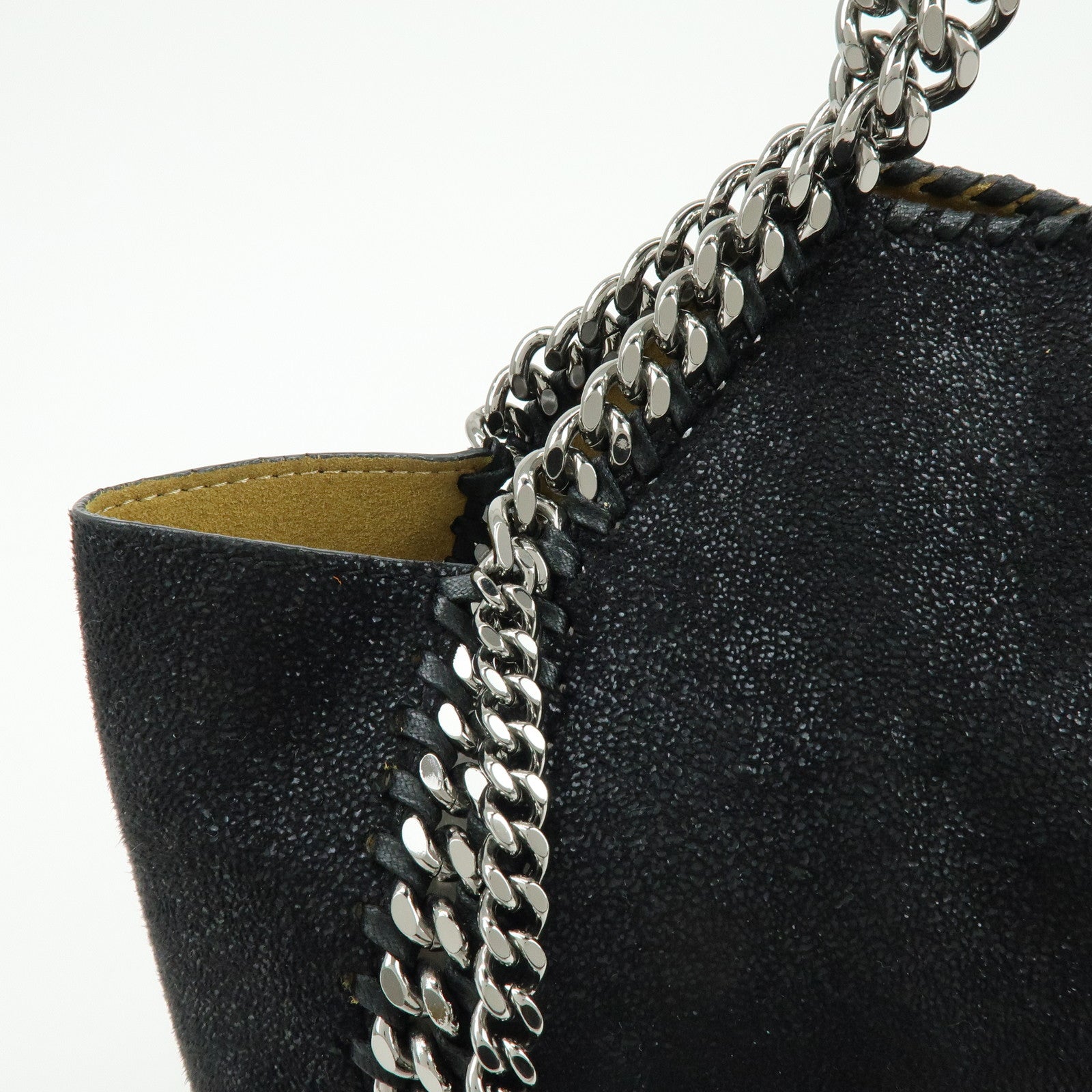 STELLA MCCARTNEY Falabella Polyester 2Way Bag Black Yellow