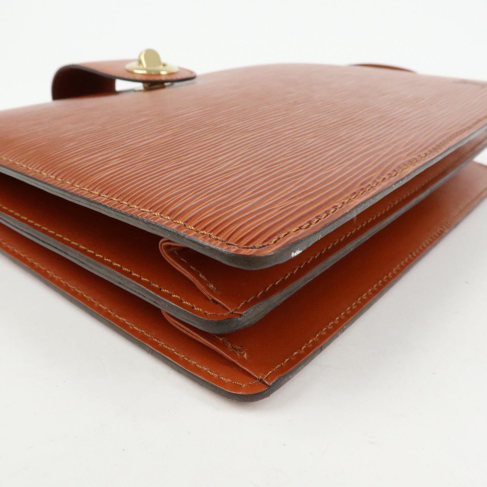 Louis Vuitton Epi Leather Capucines Shoulder Bag Kenya Brown M52343