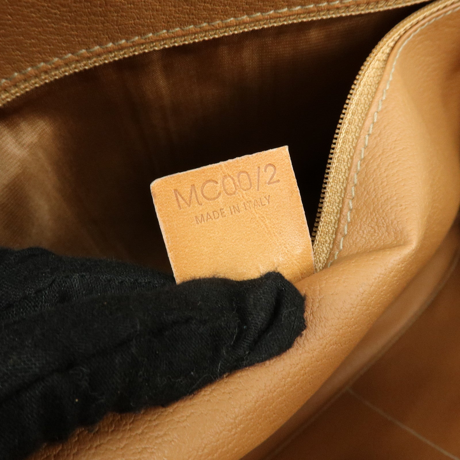 CELINE Macadam PVC Leather Hand Bag Tote Bag Brown