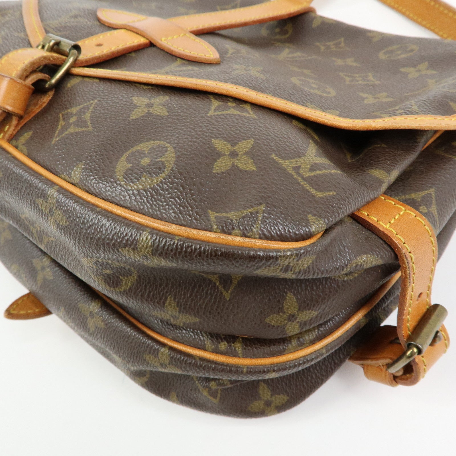 Louis Vuitton Monogram Saumur 30 Canvas Shoulder Bag Brown M42256