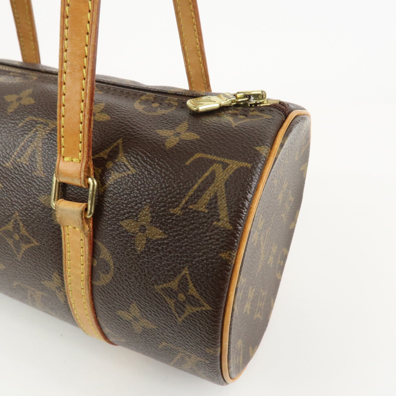 Louis Vuitton Monogram Papillon 26 Hand Bag Brown M51386