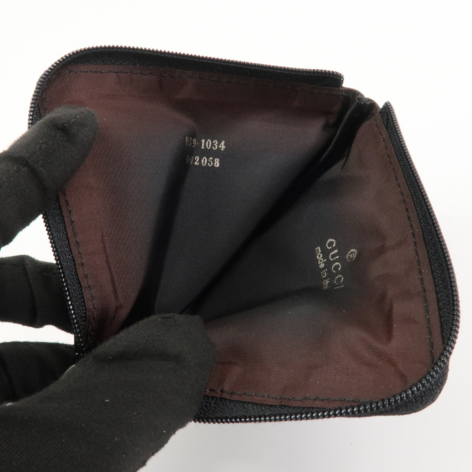 GUCCI GG Nylon Eye Mask Black 039.1034