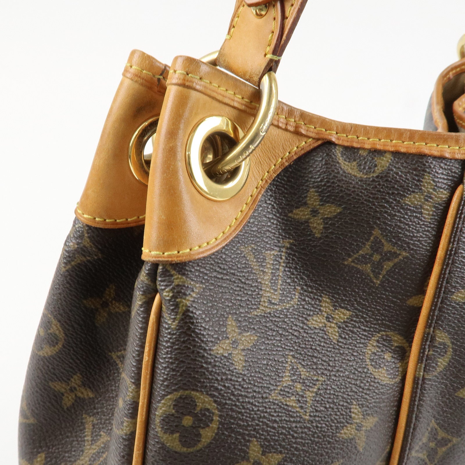 Louis Vuitton Monogram Galliera PM Shoulder Bag Brown M56382 Used