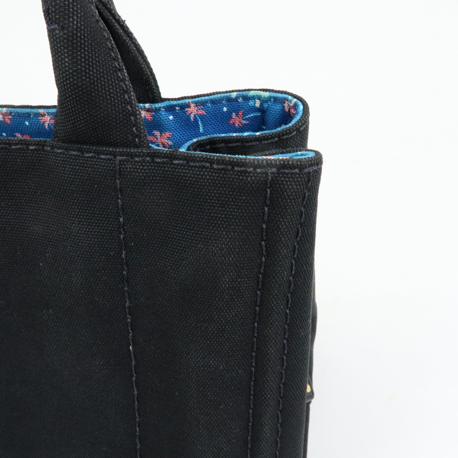 PRADA Triangle Logo Canapa Mini Canvas 2Way Bag Hand Bag 1BG439