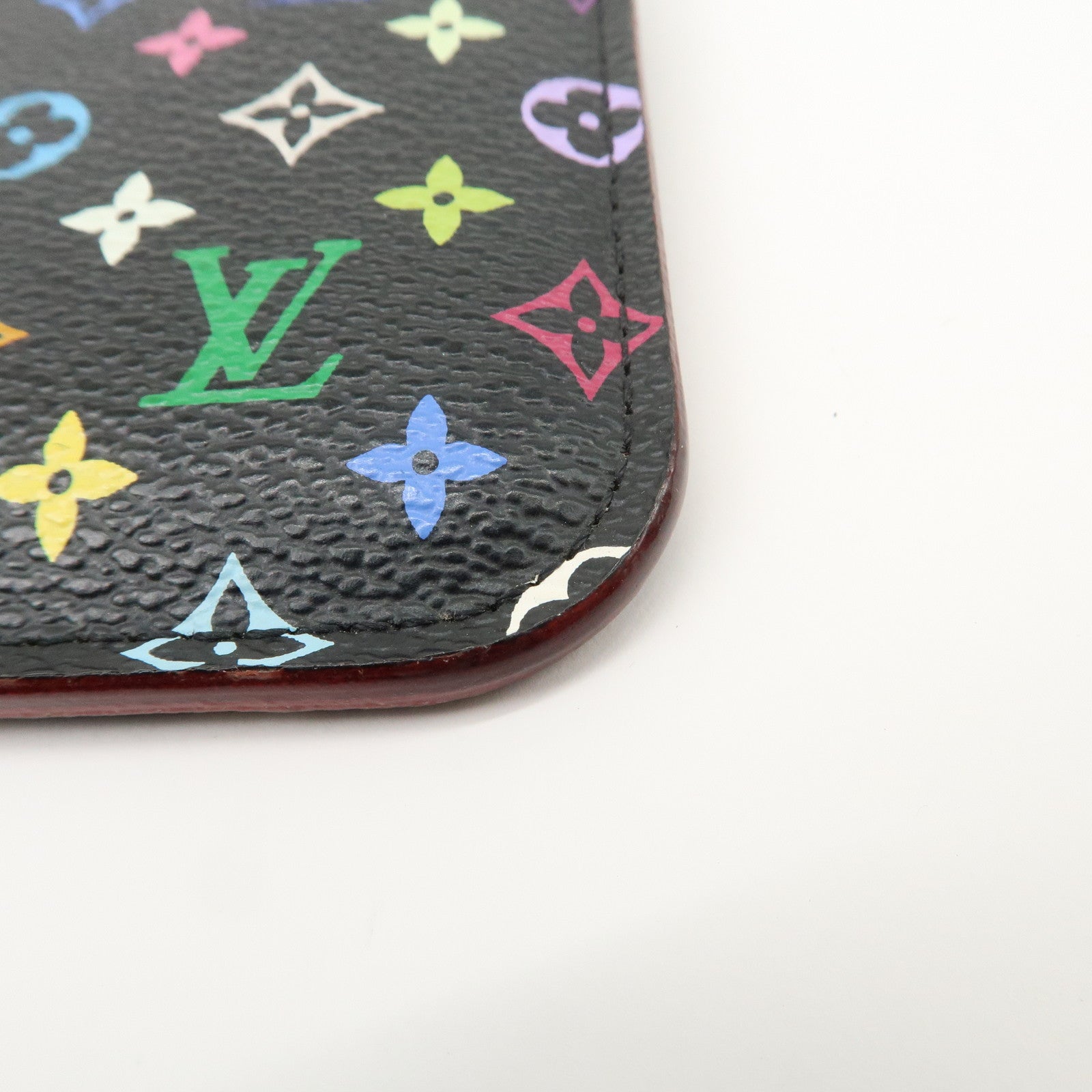 Louis Vuitton Monogram Multicolor Pochette Cles Coin Case Noir M93735
