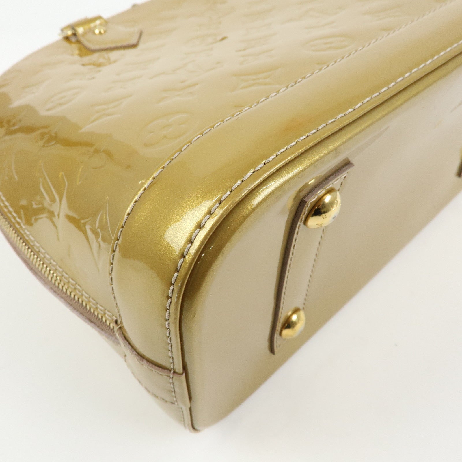 Louis Vuitton Monogram Vernis Alma PM Hand Bag Mordore M50563