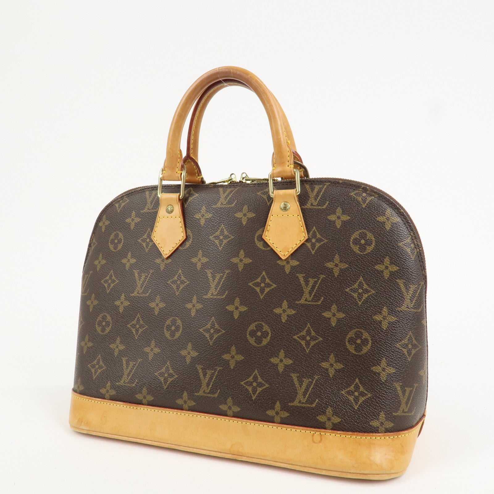 Louis Vuitton Monogram Canvas Alma Hand Bag Brown M51130