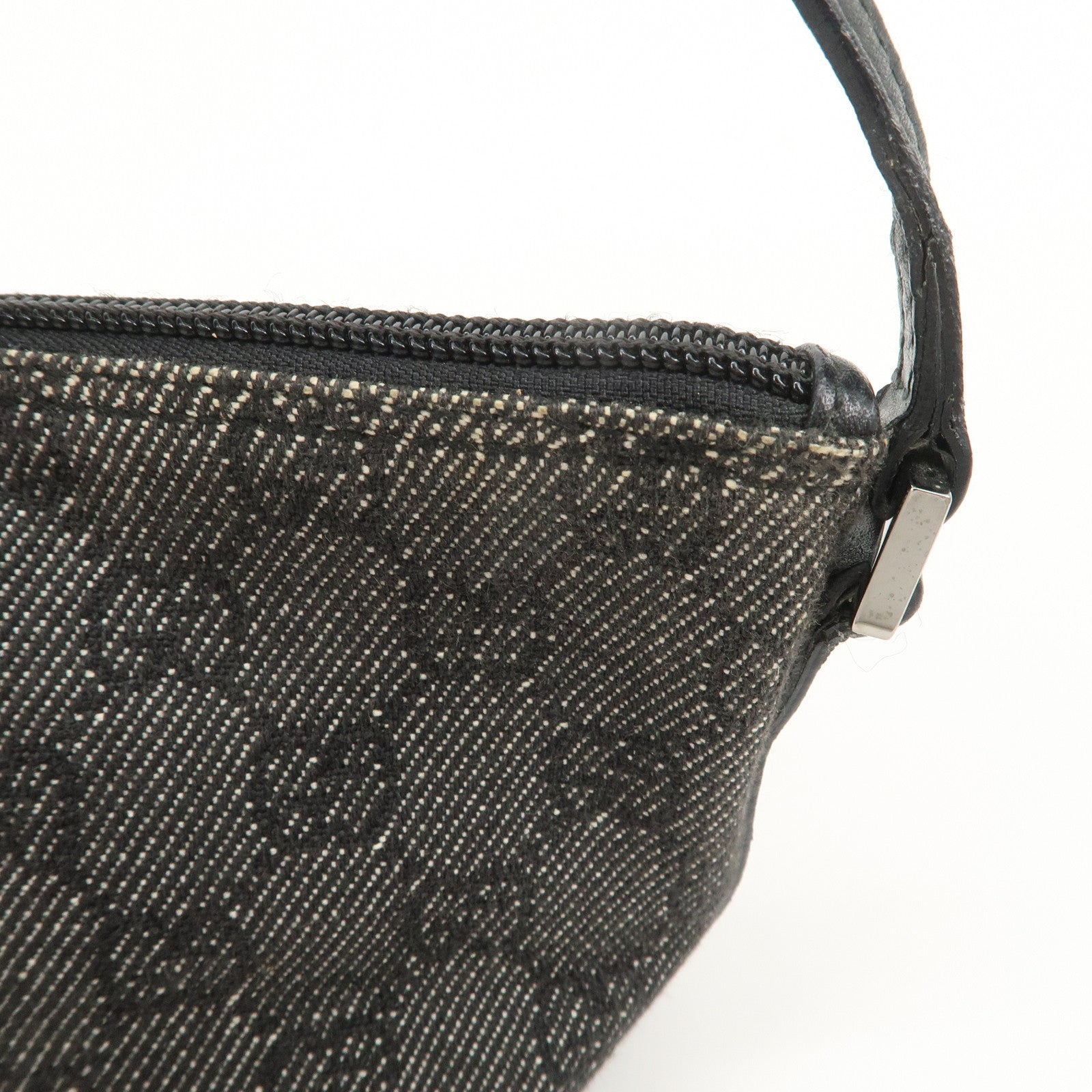 GUCCI Boat Bag GG Canvas Leather Accessory Poach Hand Bag 07198