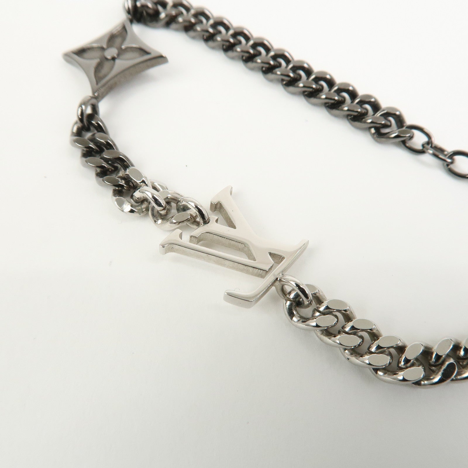 Louis Vuitton Monogram LV Instinct Bracelet Metal Silver M00508