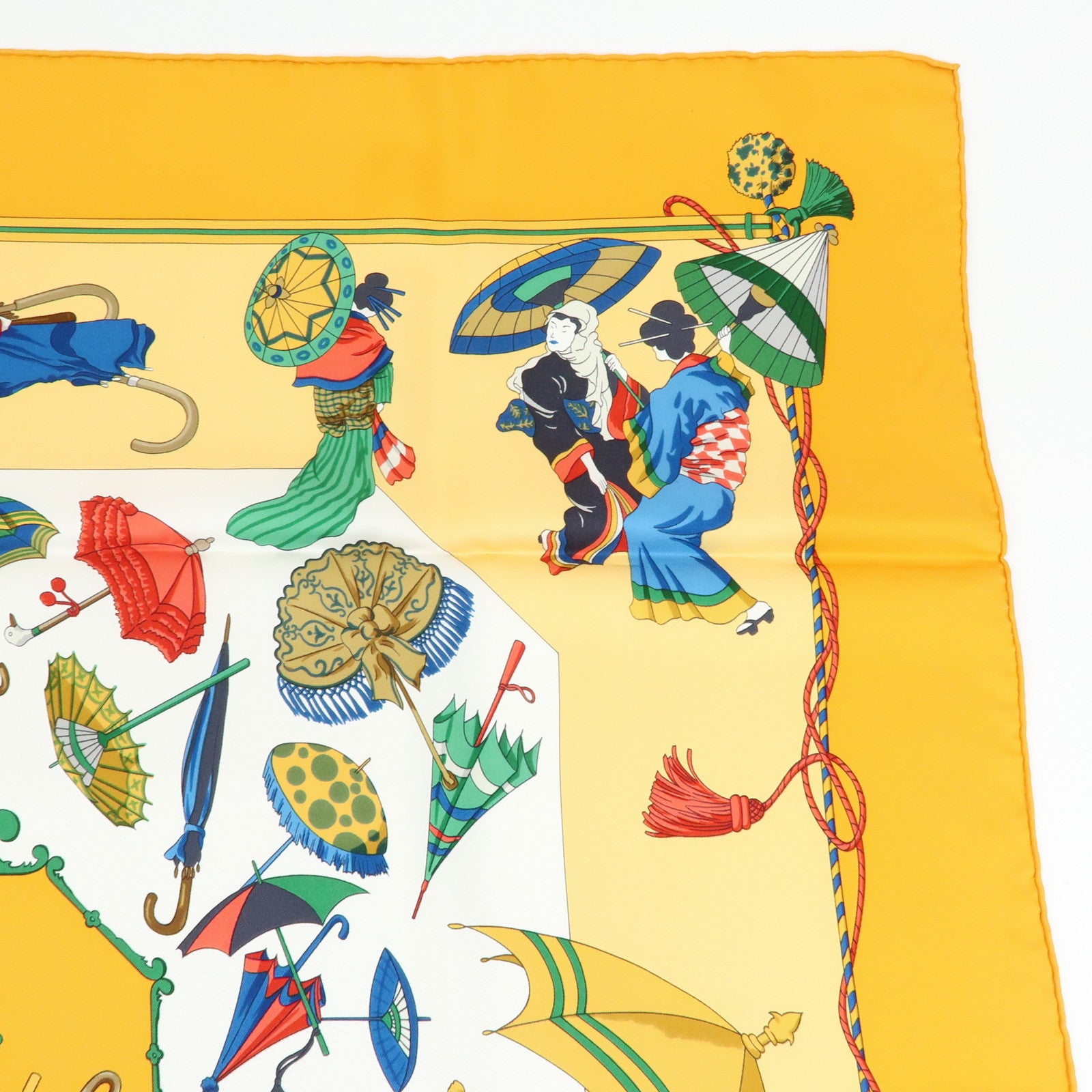 HERMES Carre 90 Silk 100% Scarf OMBRELLES ET PARAPLUIES