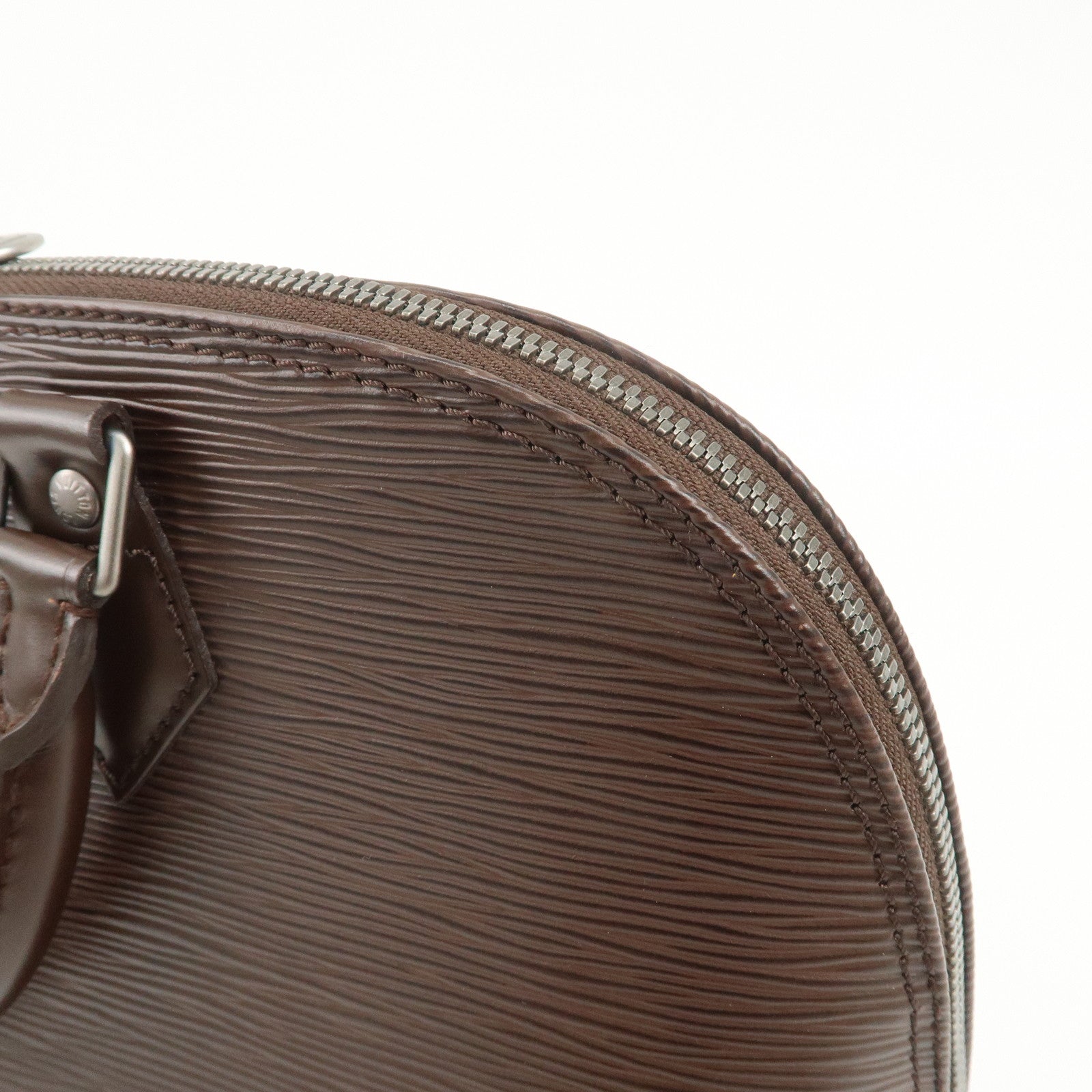 Louis Vuitton Epi Leather Alma Hand Bag Mocha M5214D