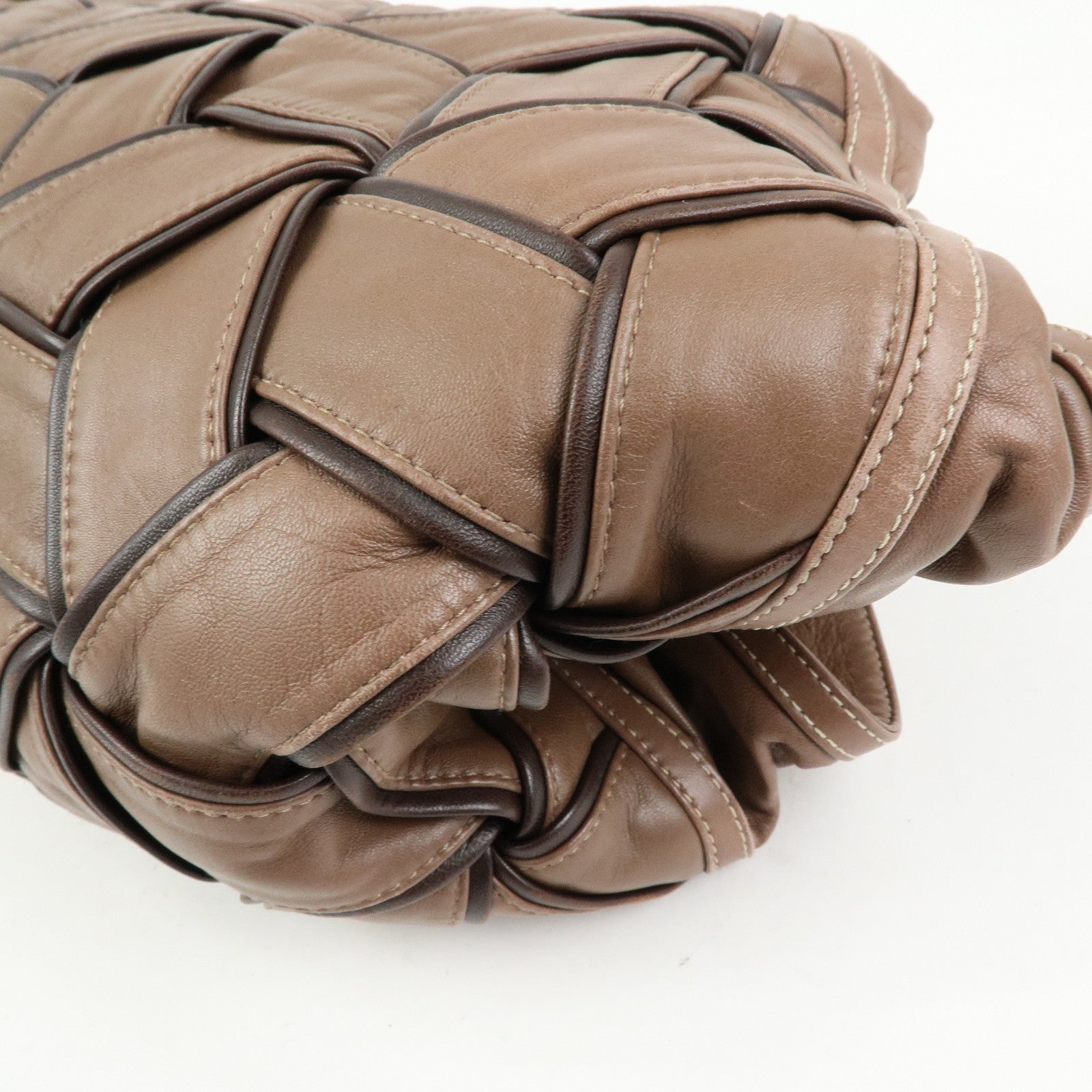 LOEWE Anagram Nappa Aire Leather Hand Bag Tote Bag Brown