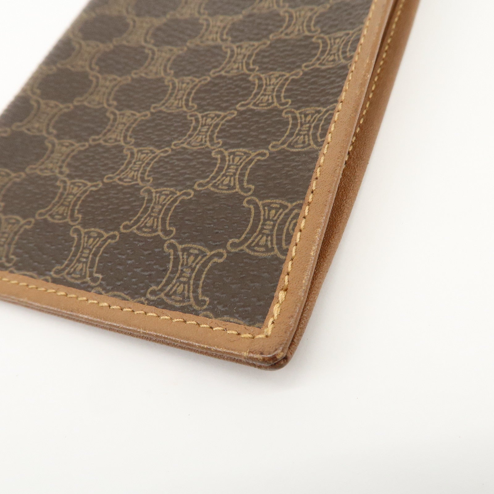 CELINE Macadam Set of 2 Sunglasses Case Key Case Brown