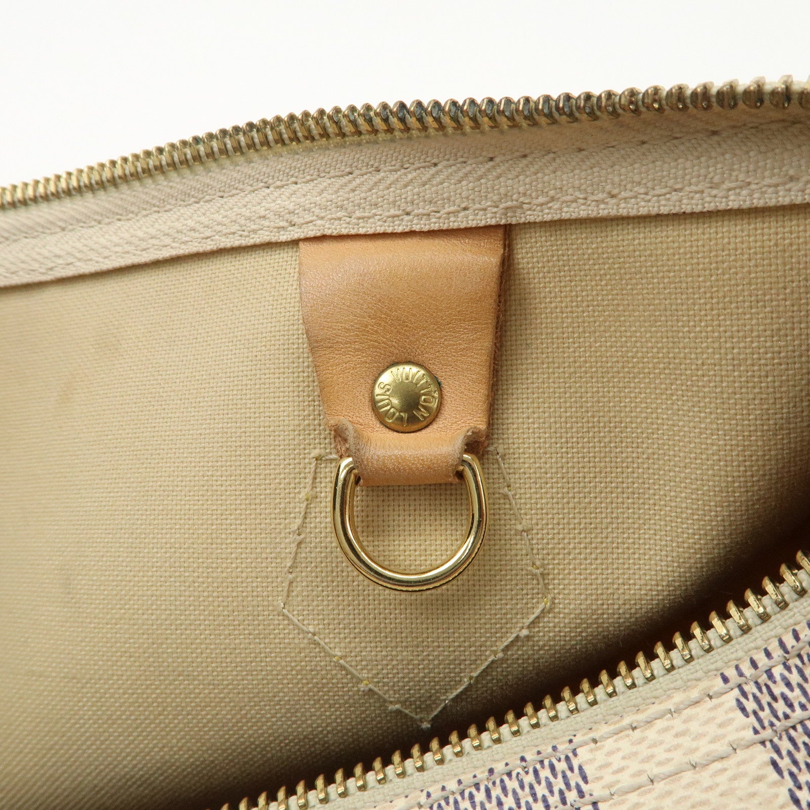 Louis Vuitton Damier Azur Speedy 30 Hand Bag Boston Bag N41533 Used