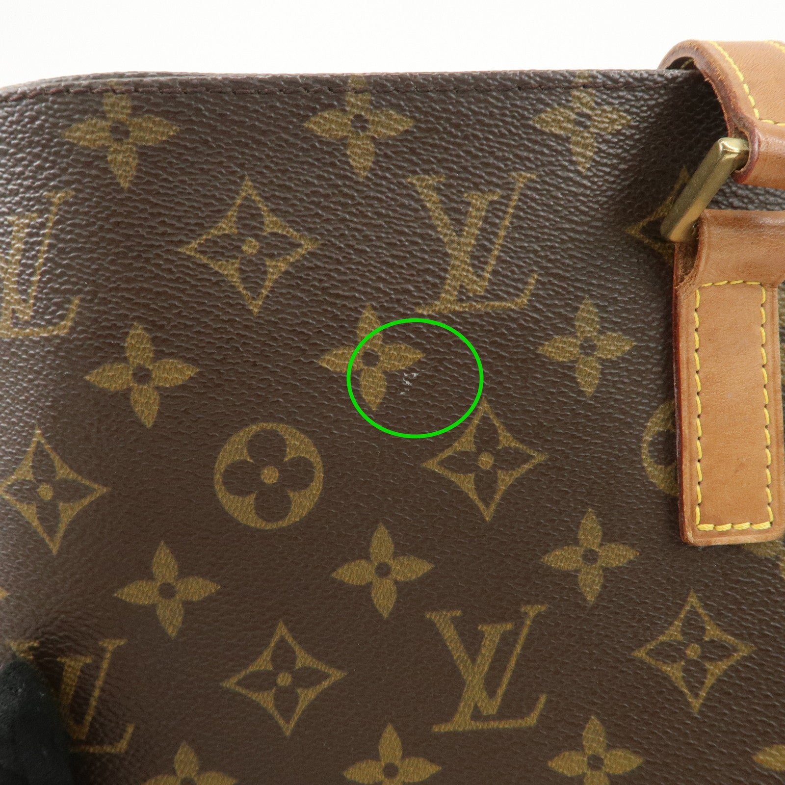 Louis Vuitton Monogram Luco Tote Bag Hand Bag Brown M51155 Used