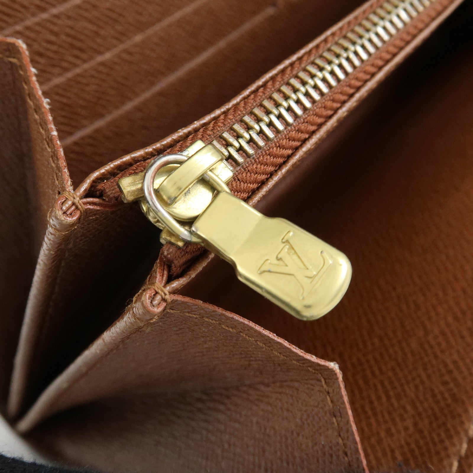 Louis Vuitton Monogram Portefeuille Sarah Long Wallet Brown M61734
