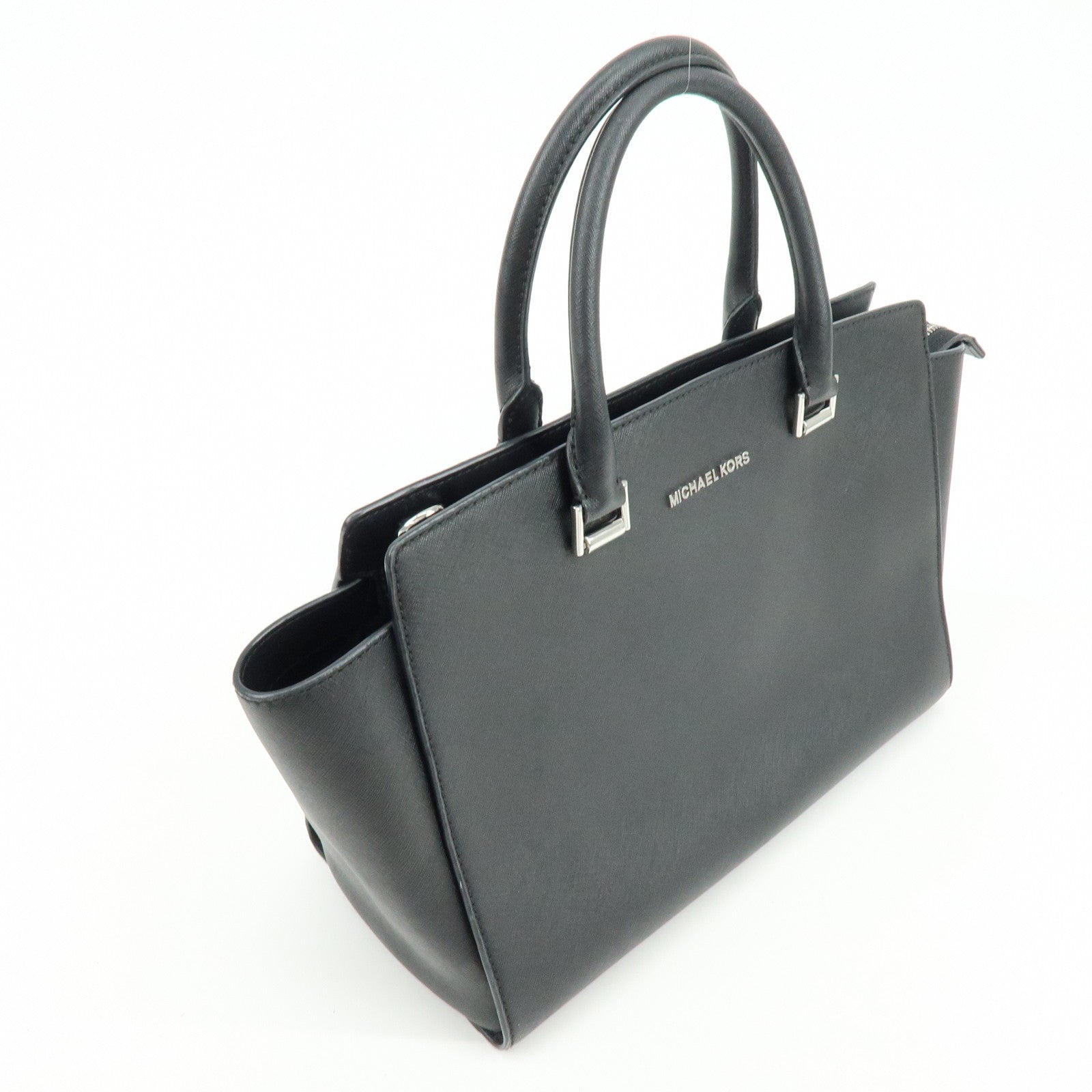 MICHAEL KORS Leather 2Way Bag Hand Bag Shoulder Bag Black
