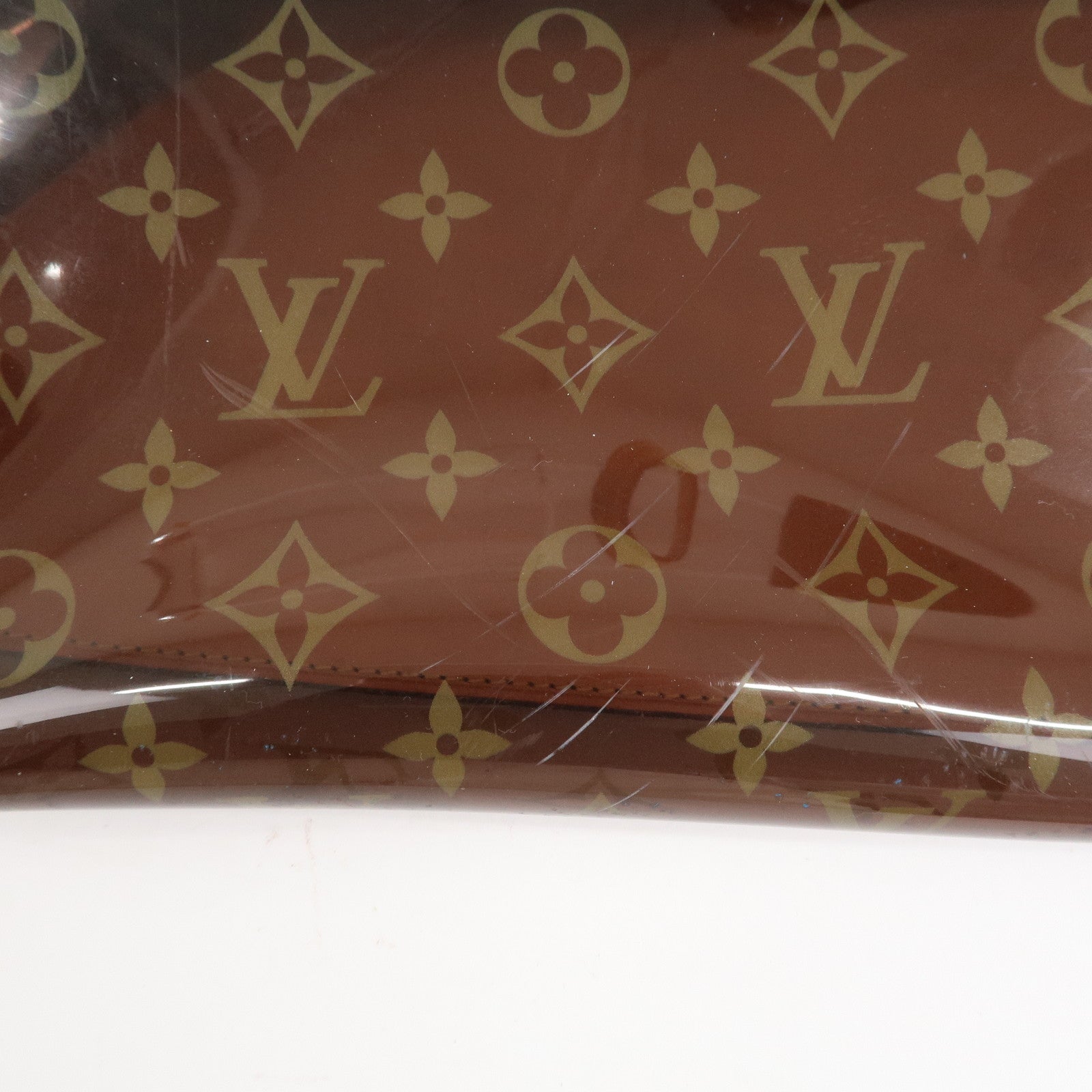 Louis Vuitton Monogram Cabas Cruise Vinyl Tote Bag Brown M50500 Used